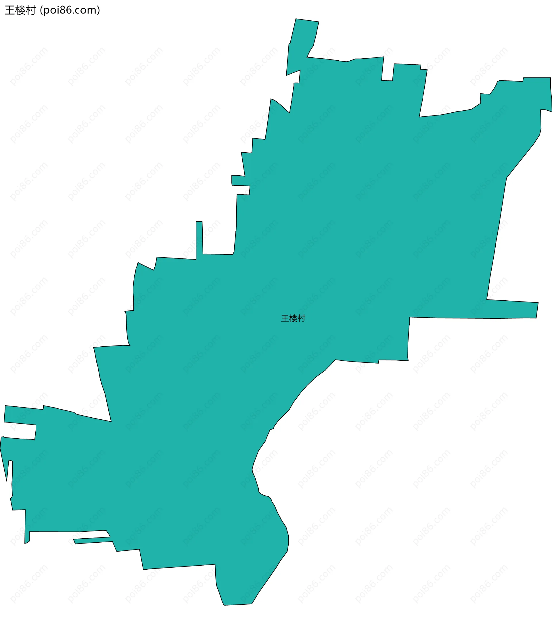 王楼村边界地图