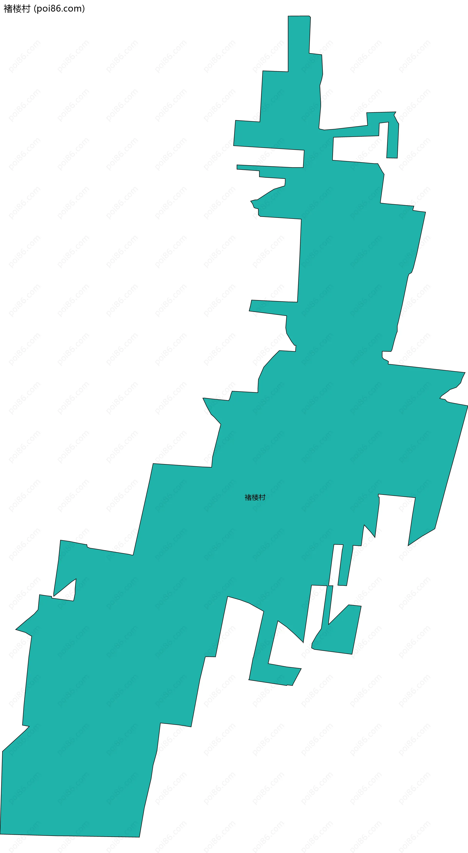 褚楼村边界地图