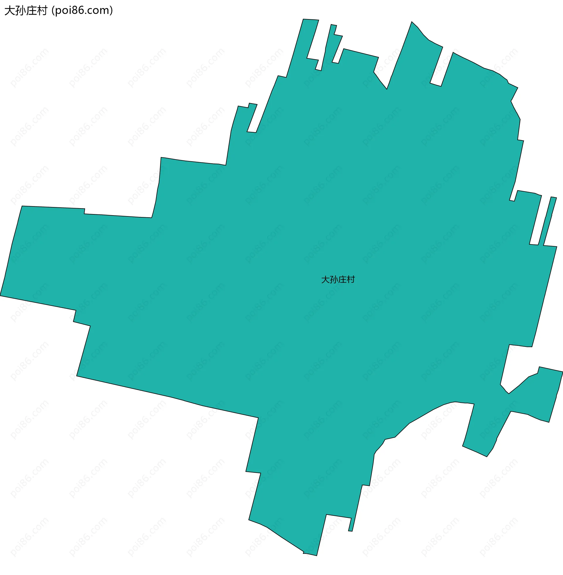 大孙庄村边界地图