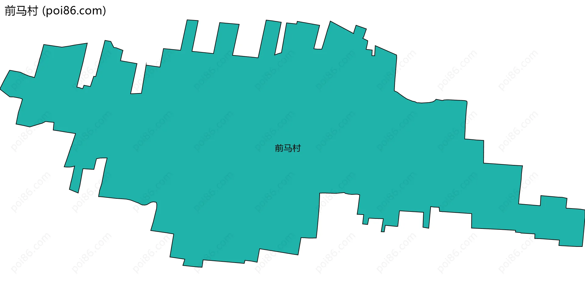 前马村边界地图