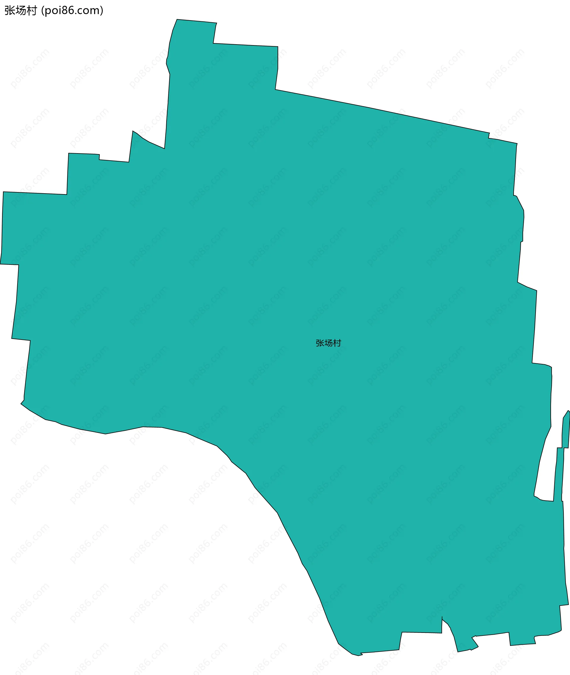 张场村边界地图