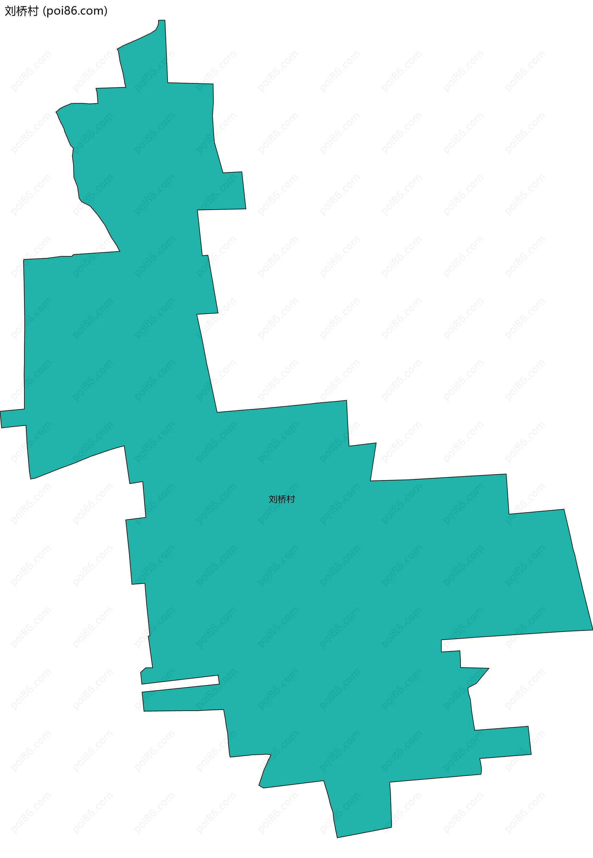 刘桥村边界地图
