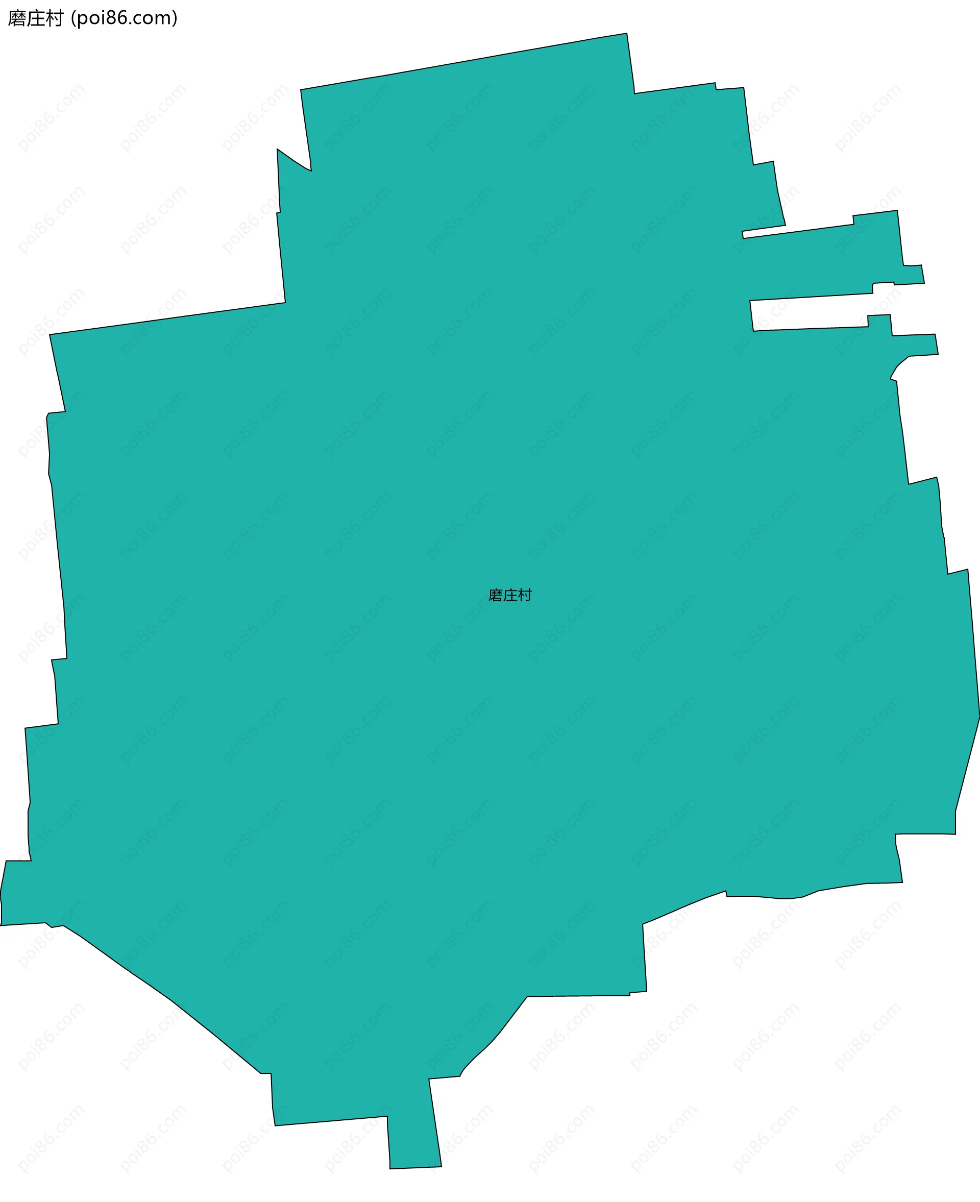 磨庄村边界地图