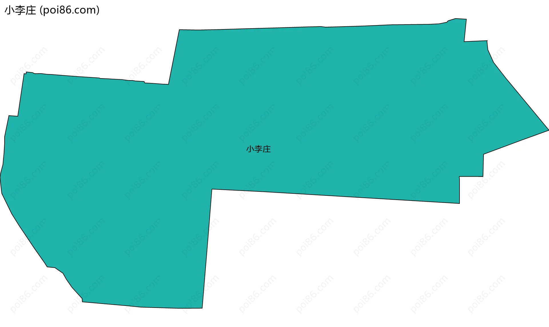 小李庄边界地图