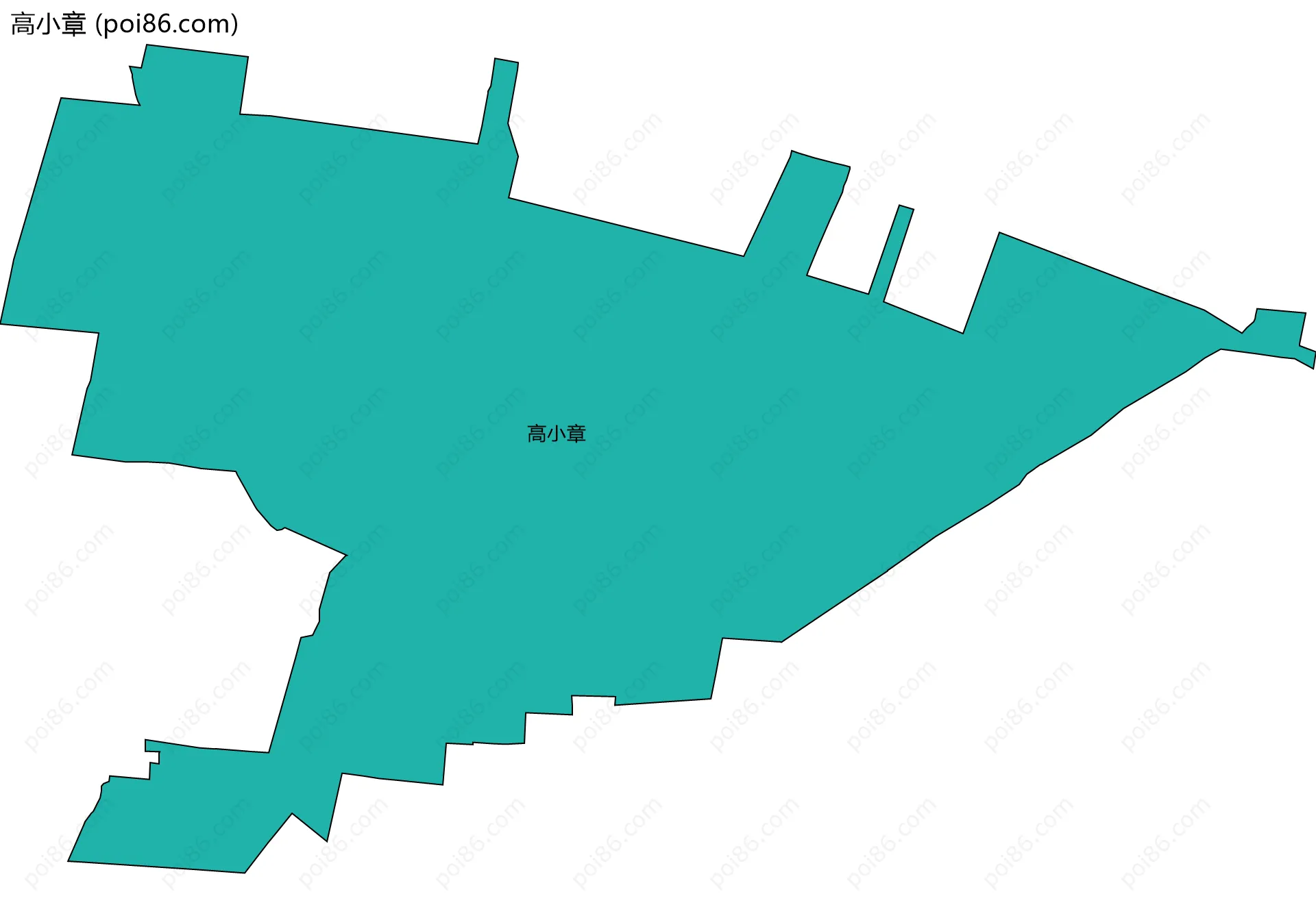 高小章边界地图