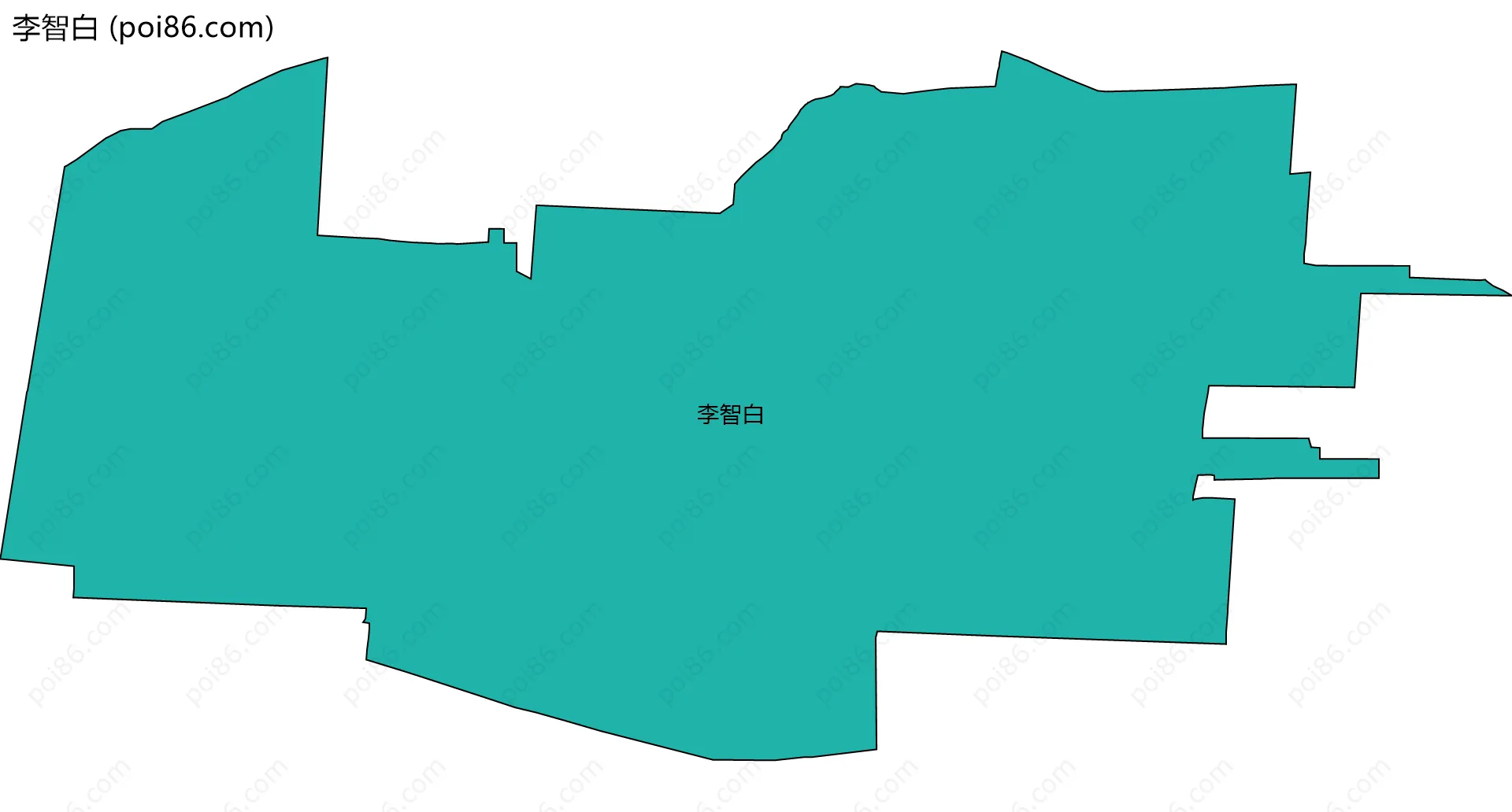 李智白边界地图