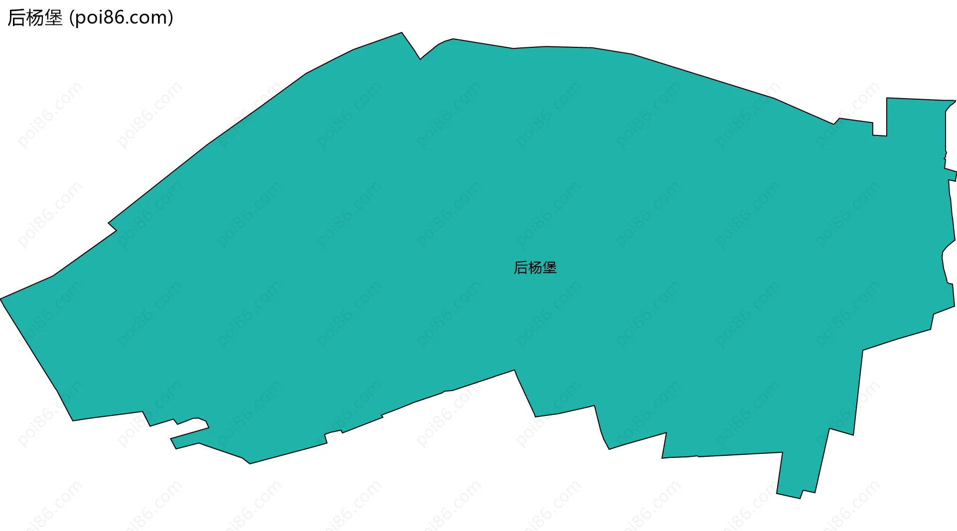后杨堡边界地图