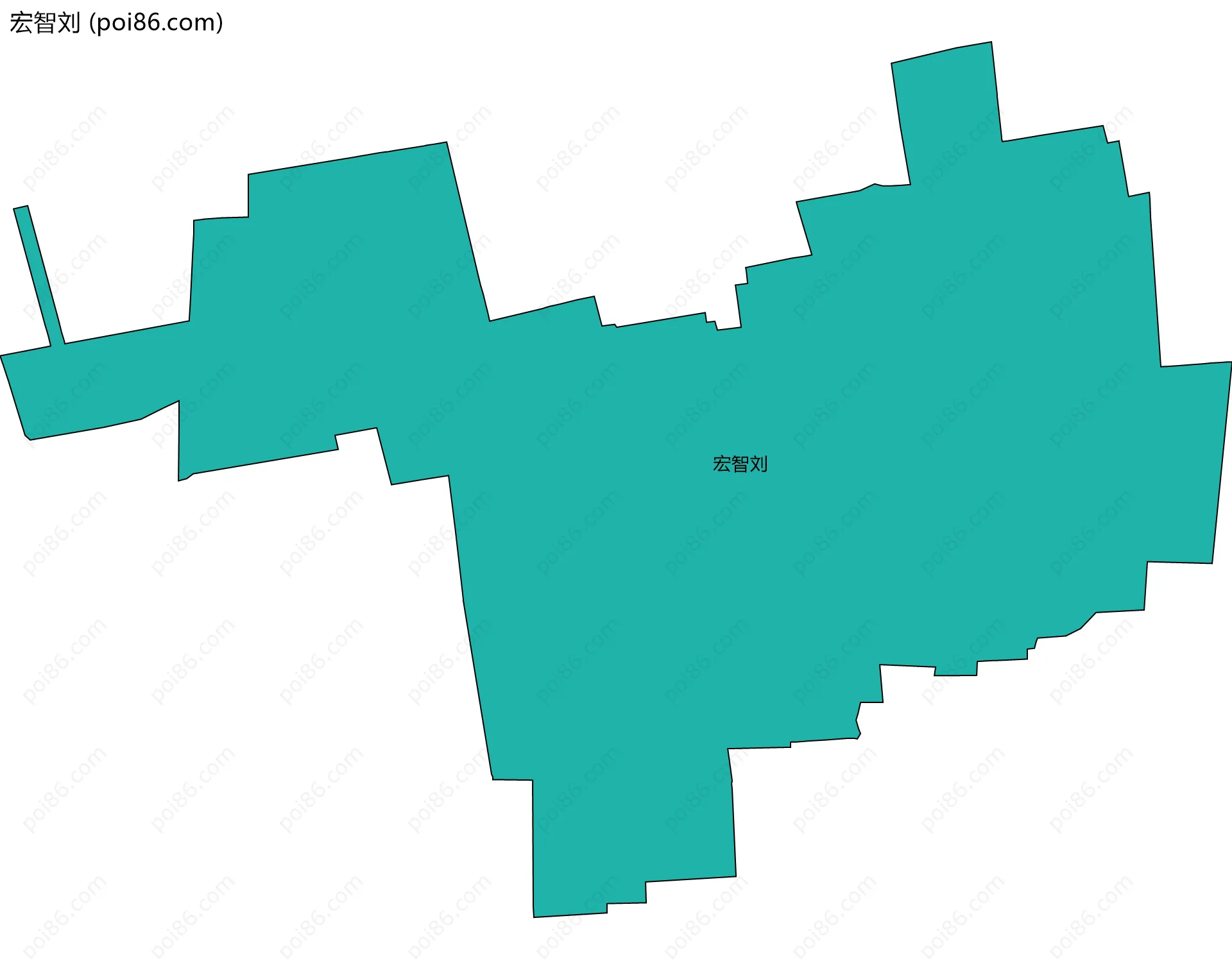 宏智刘边界地图