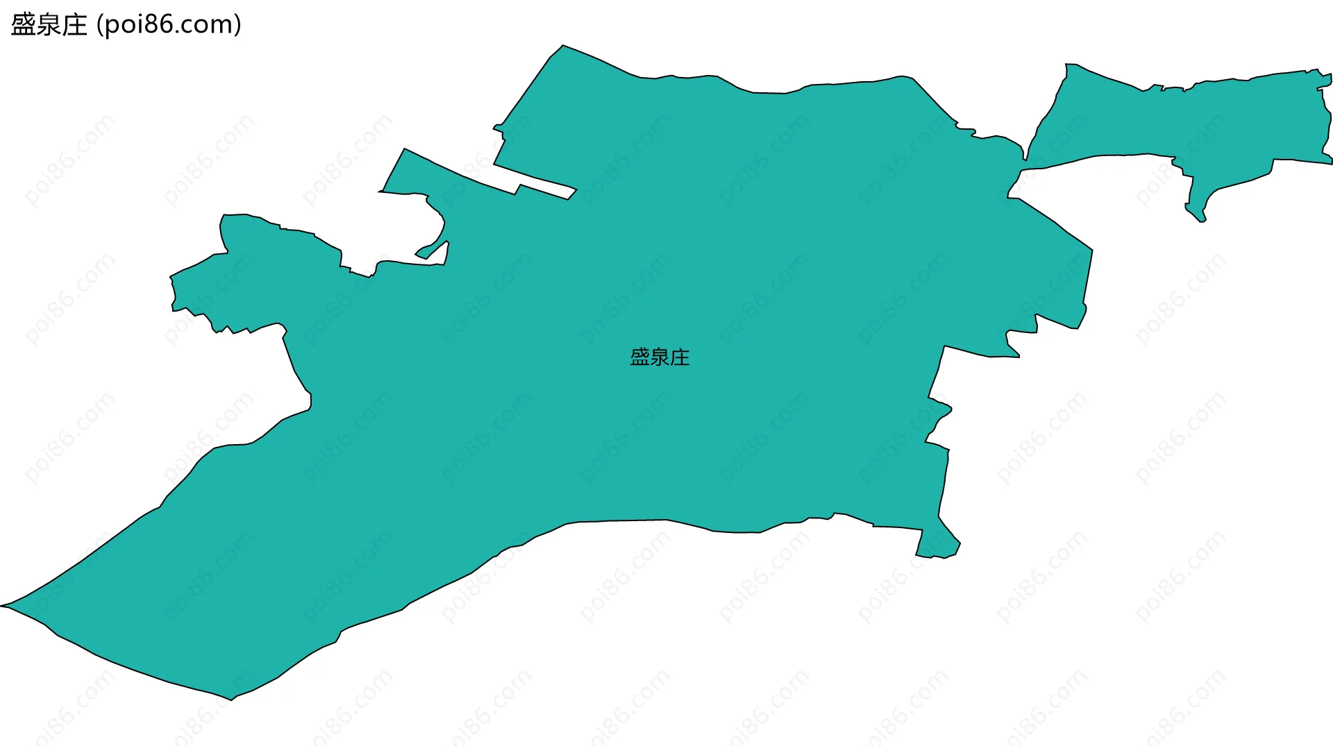 盛泉庄边界地图