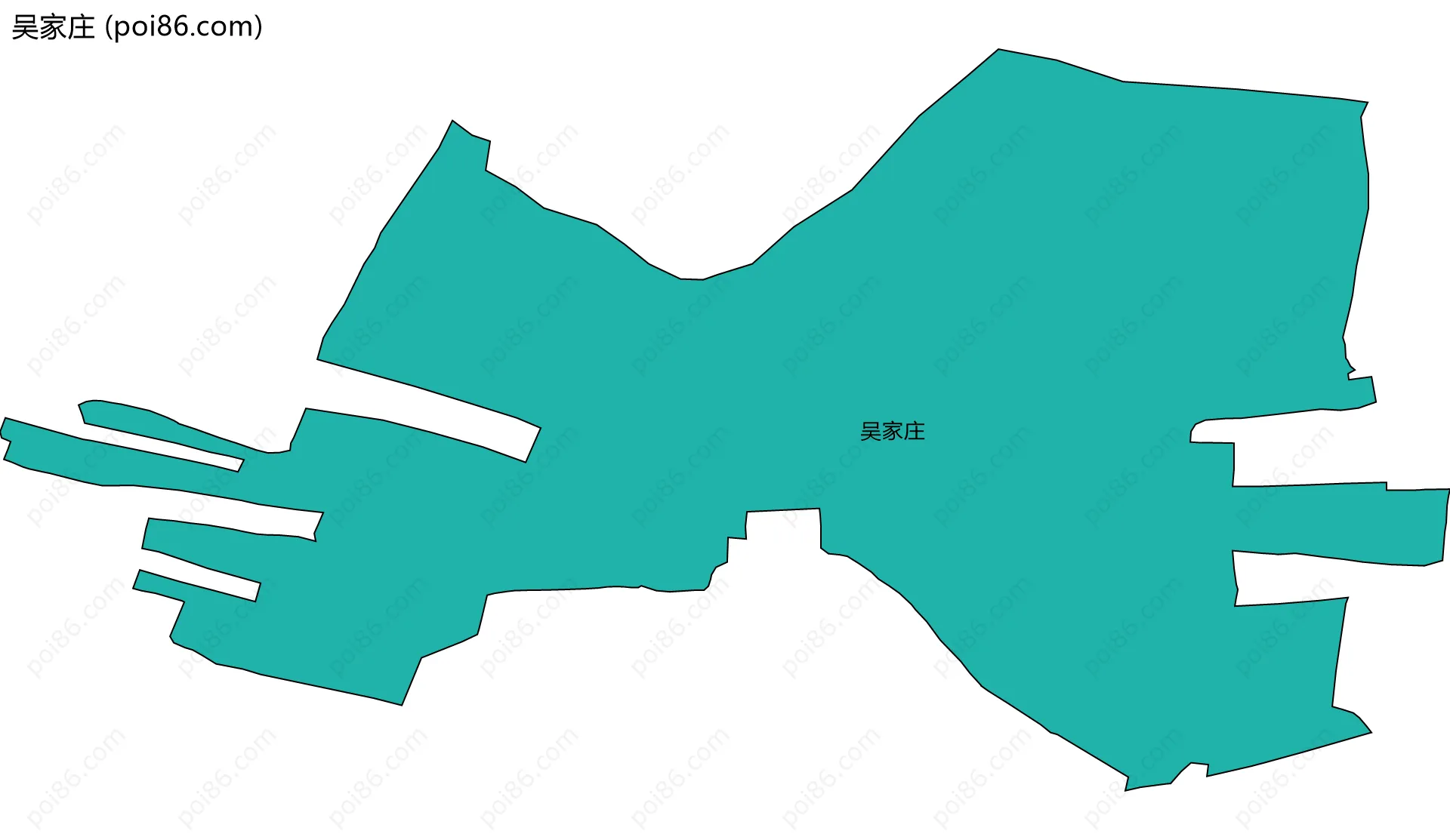 吴家庄边界地图