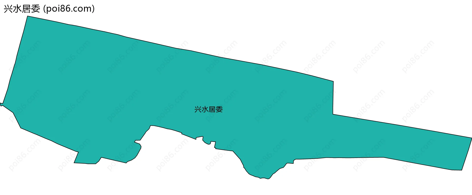 兴水居委边界地图