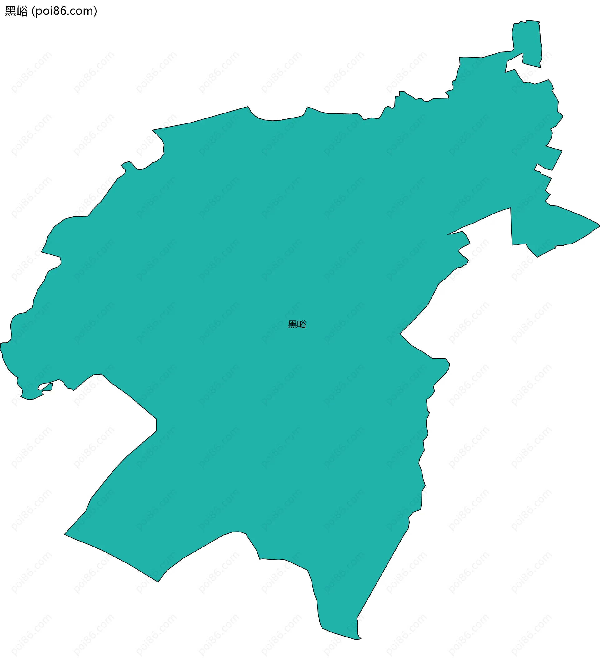 黑峪边界地图