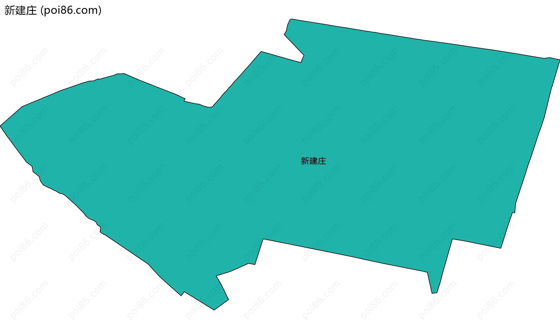 新建庄边界地图