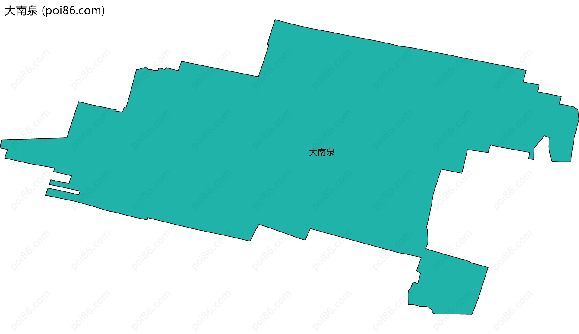 大南泉边界地图