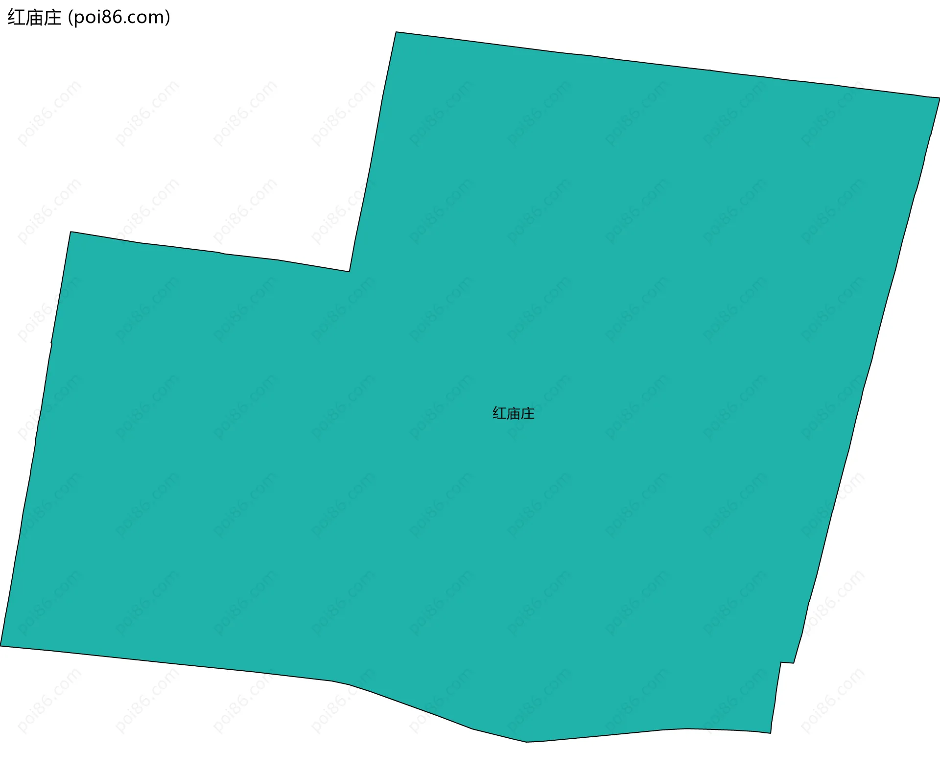 红庙庄边界地图
