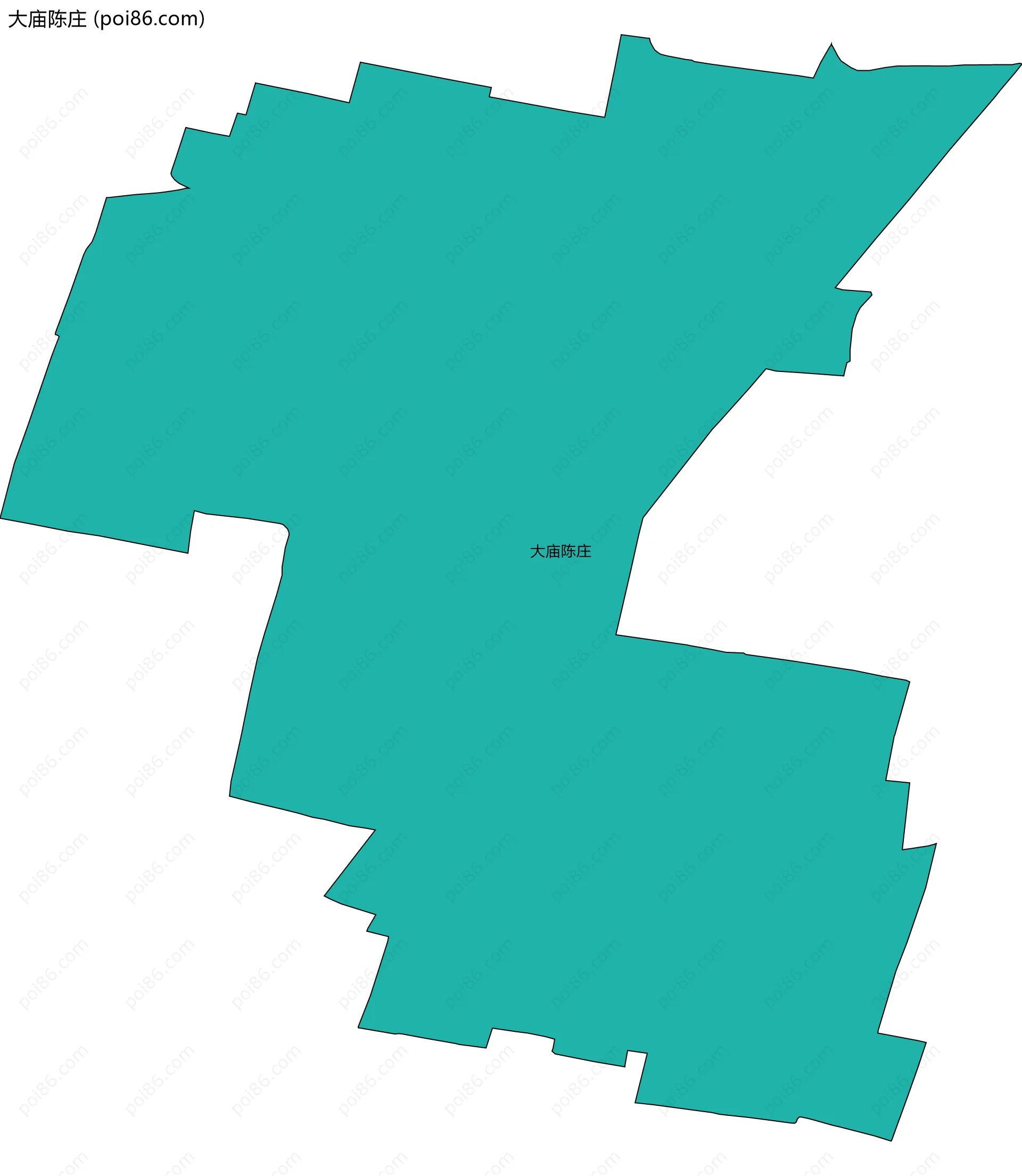 大庙陈庄边界地图