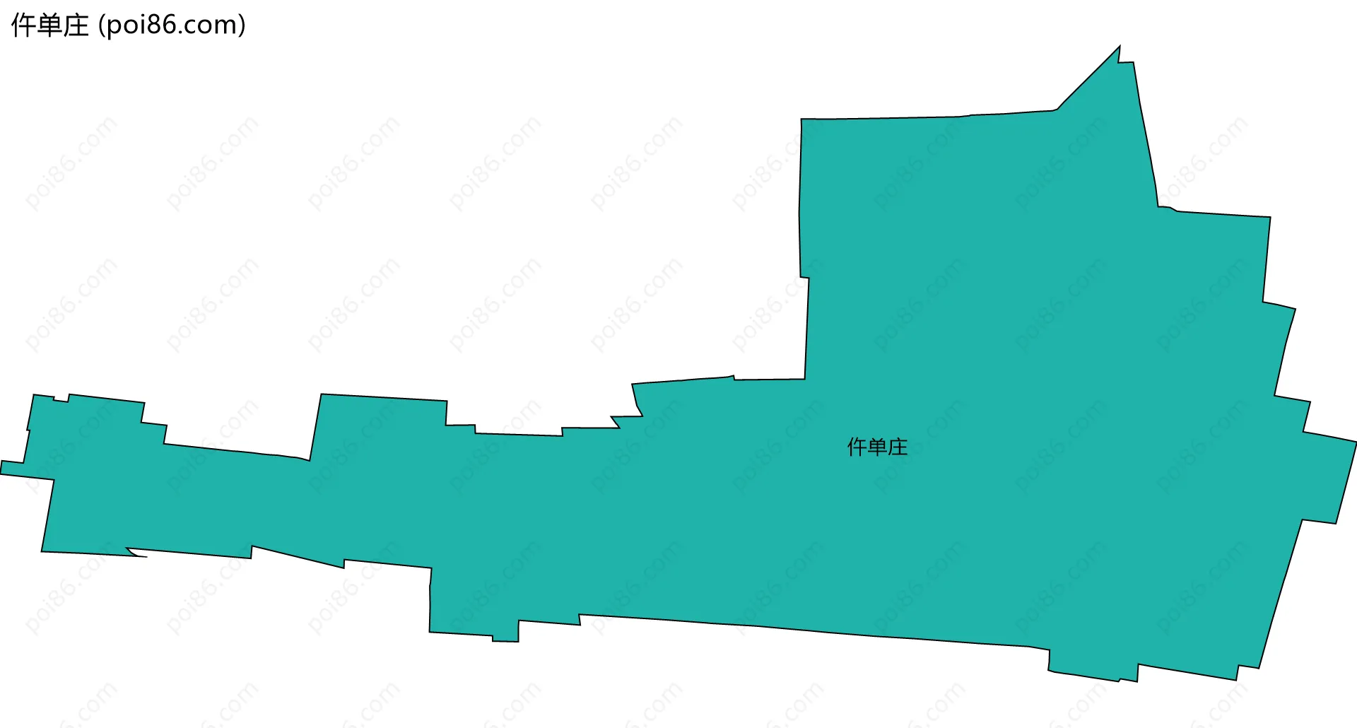 仵单庄边界地图