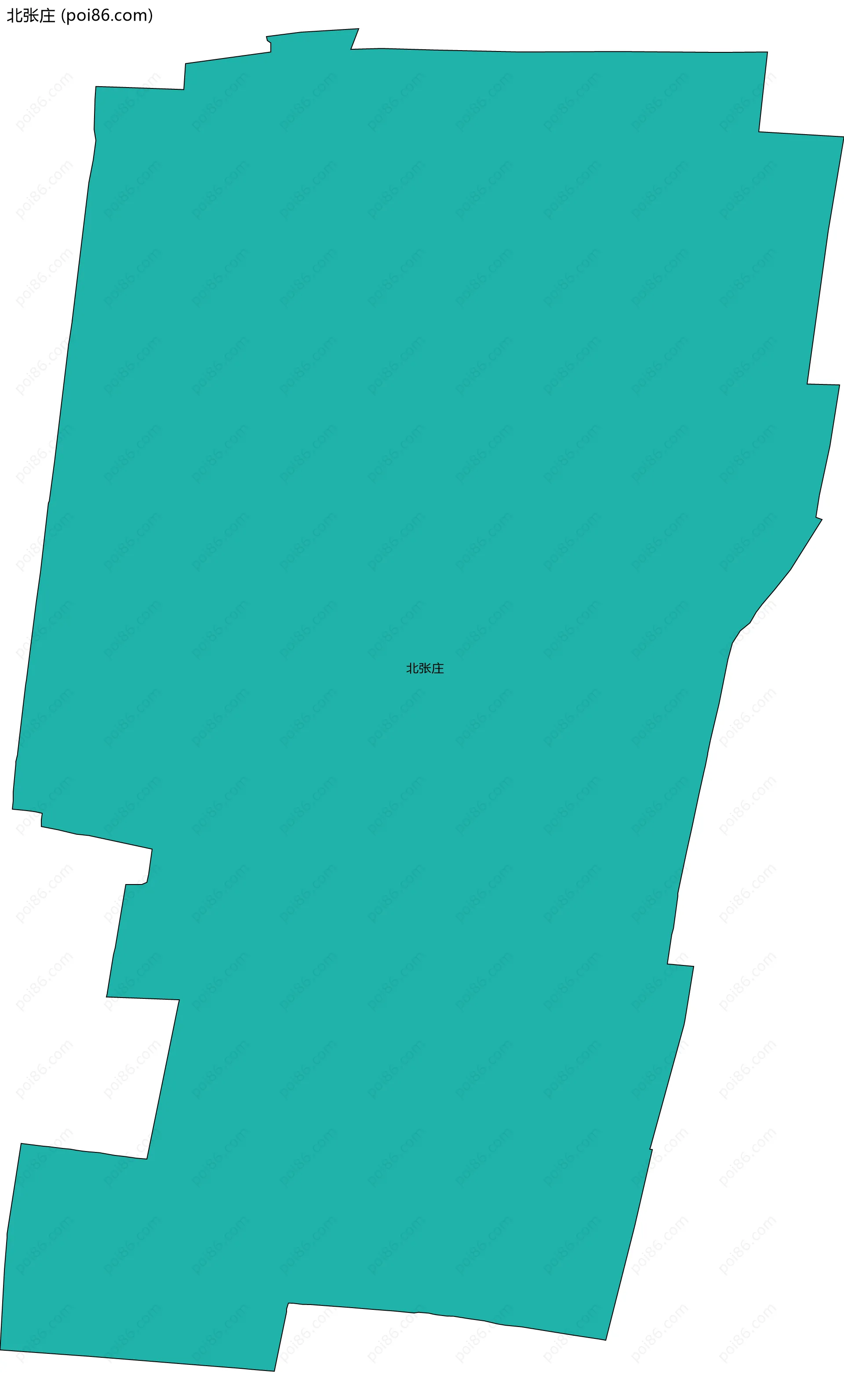 北张庄边界地图