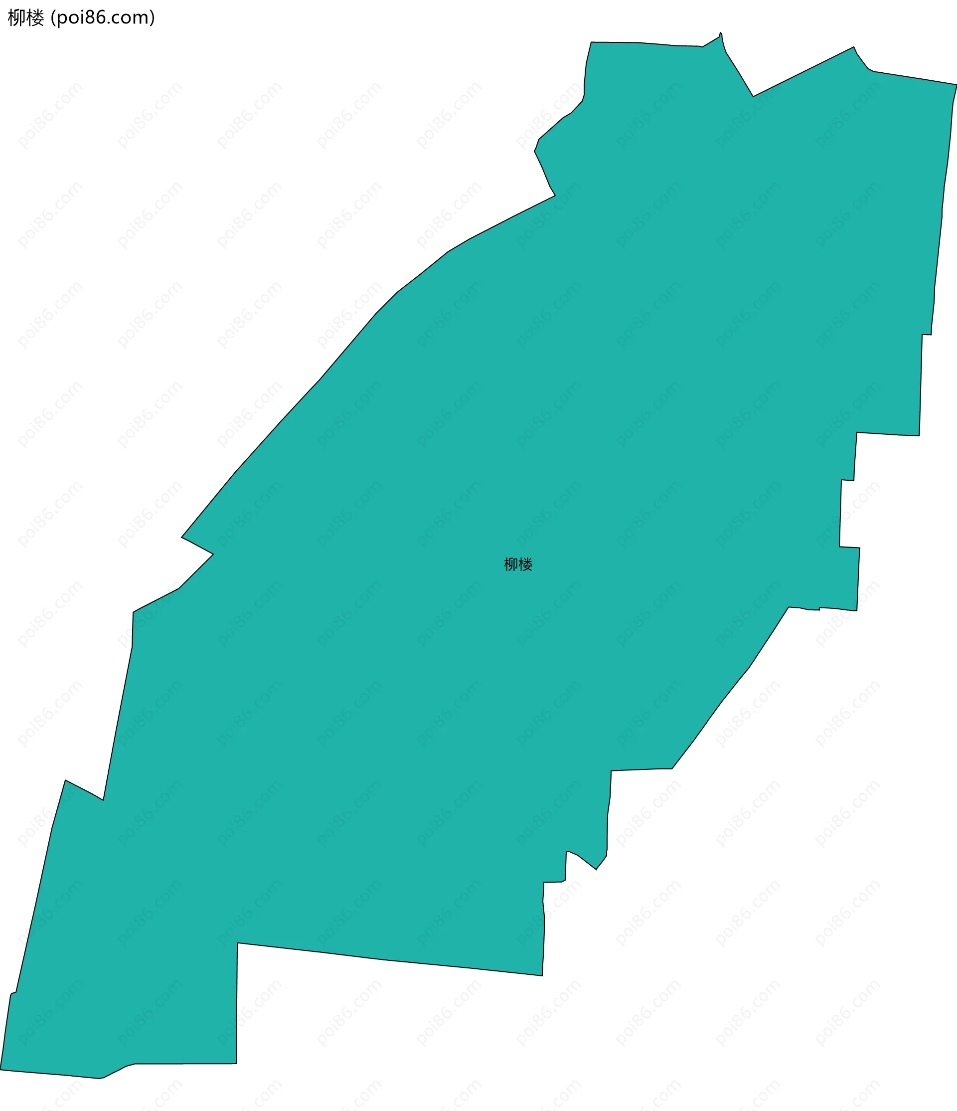 柳楼边界地图