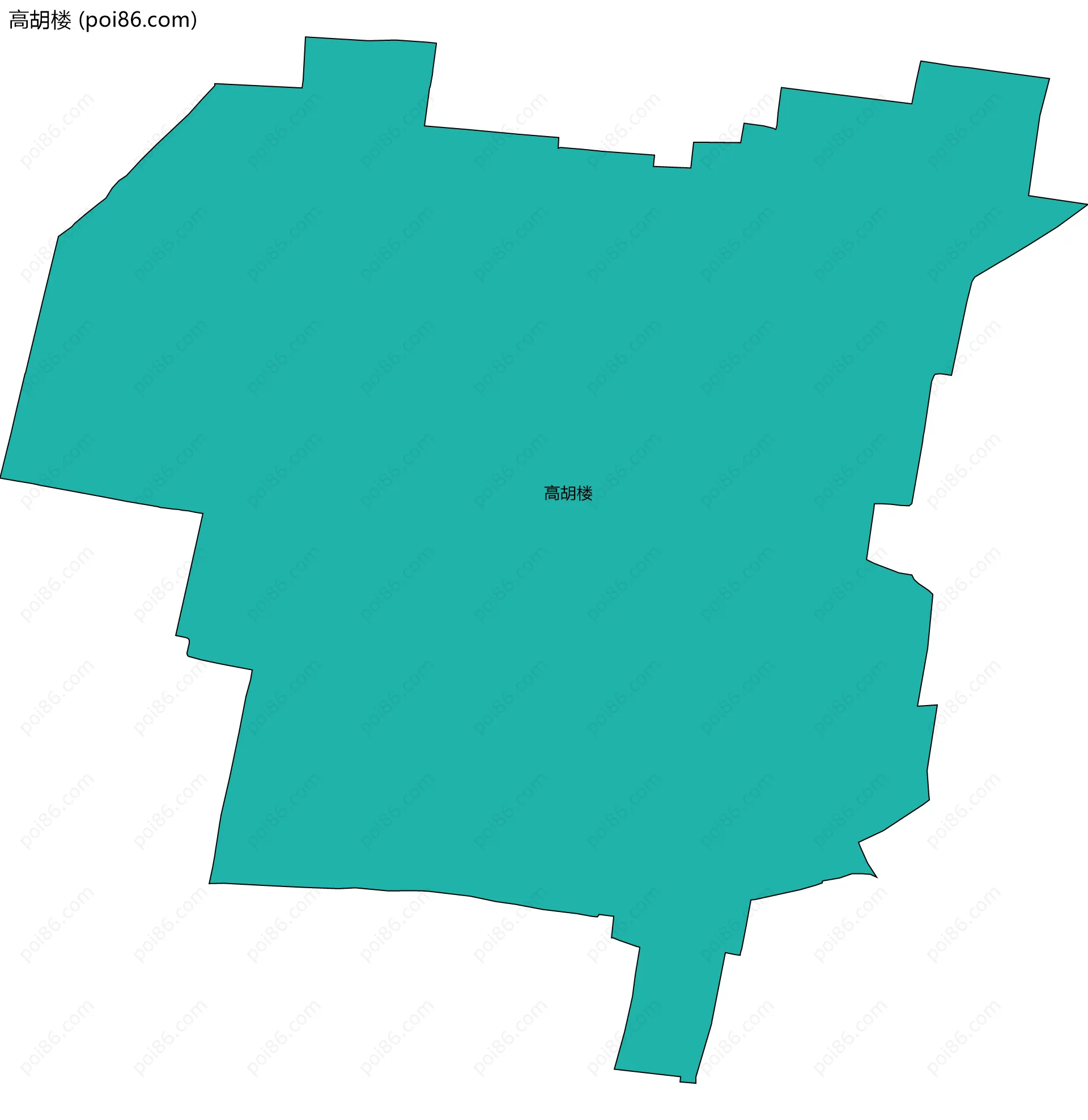 高胡楼边界地图