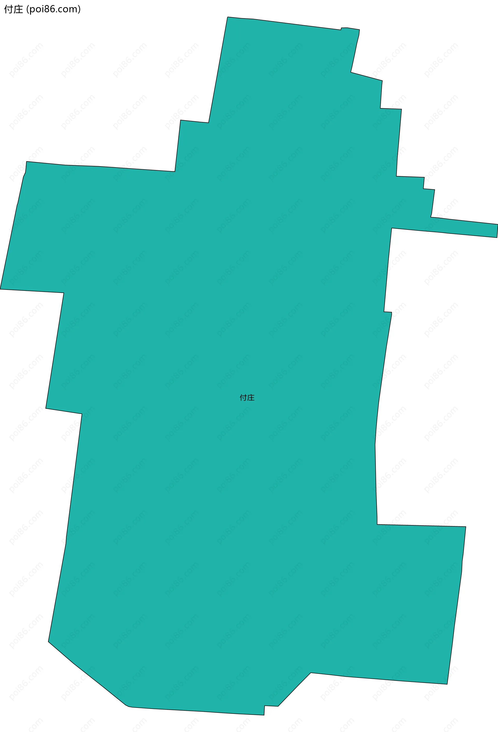 付庄边界地图