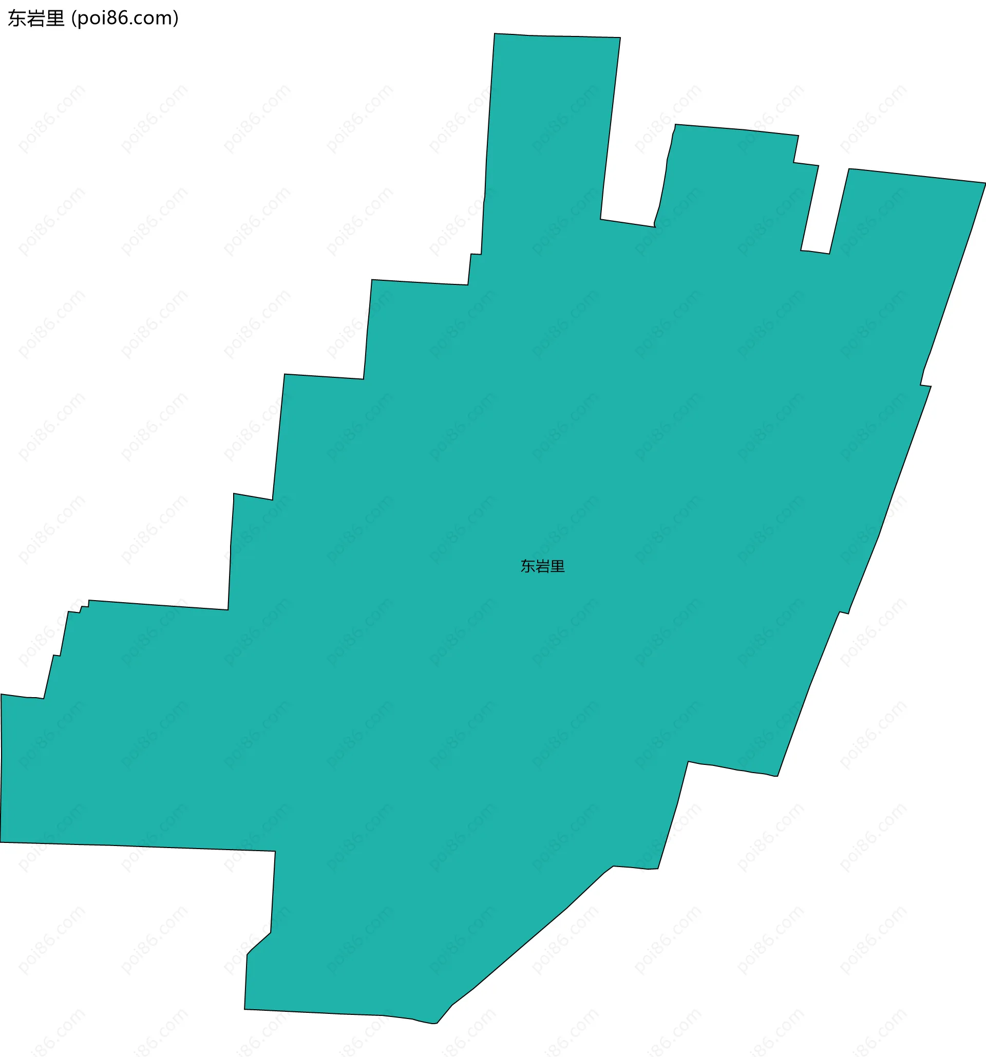 东岩里边界地图