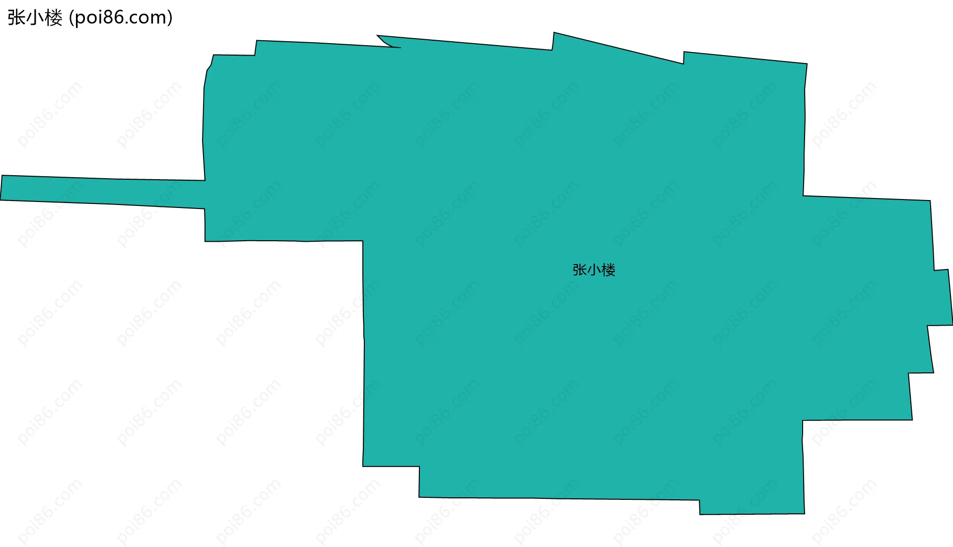 张小楼边界地图