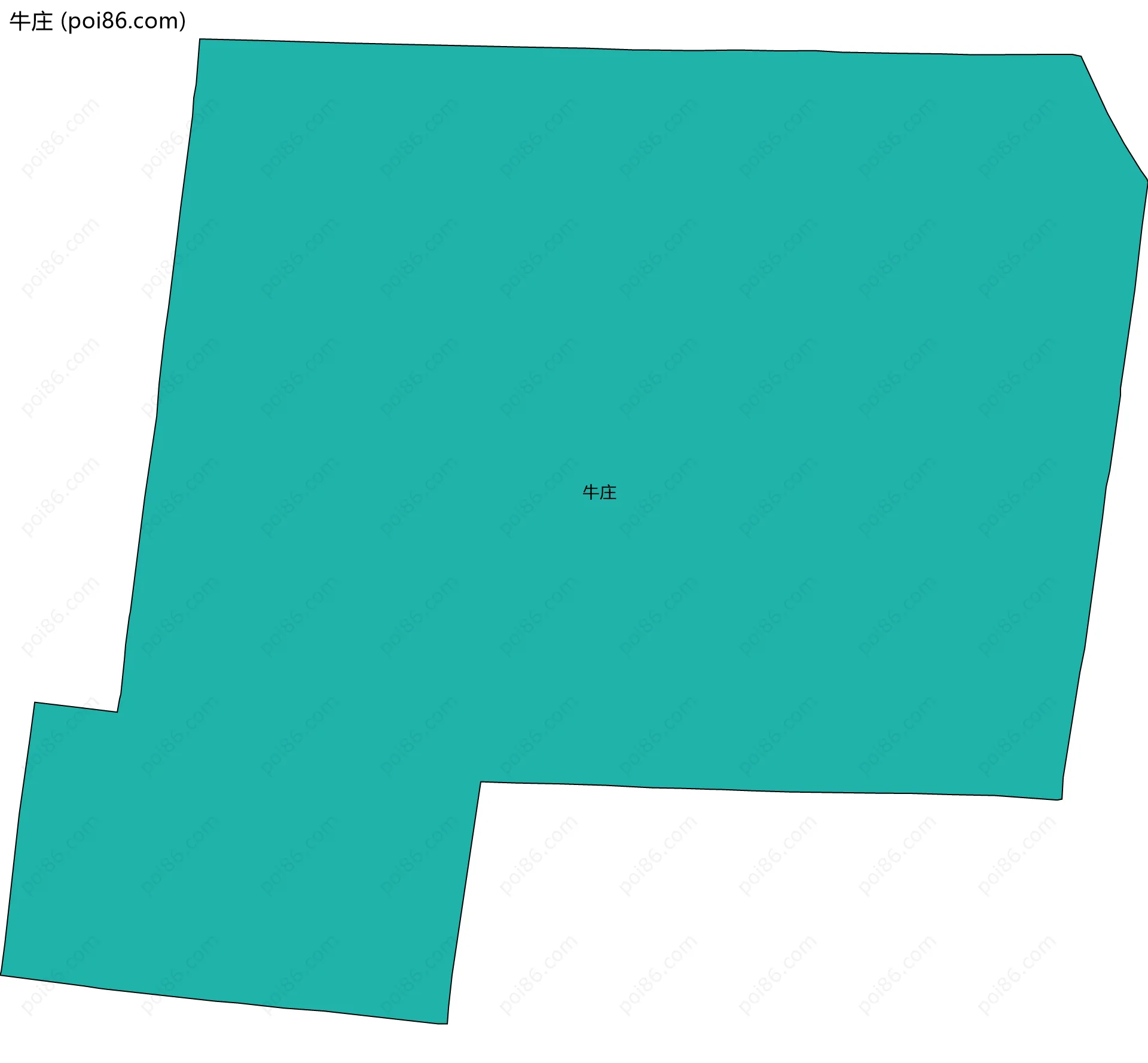 牛庄边界地图