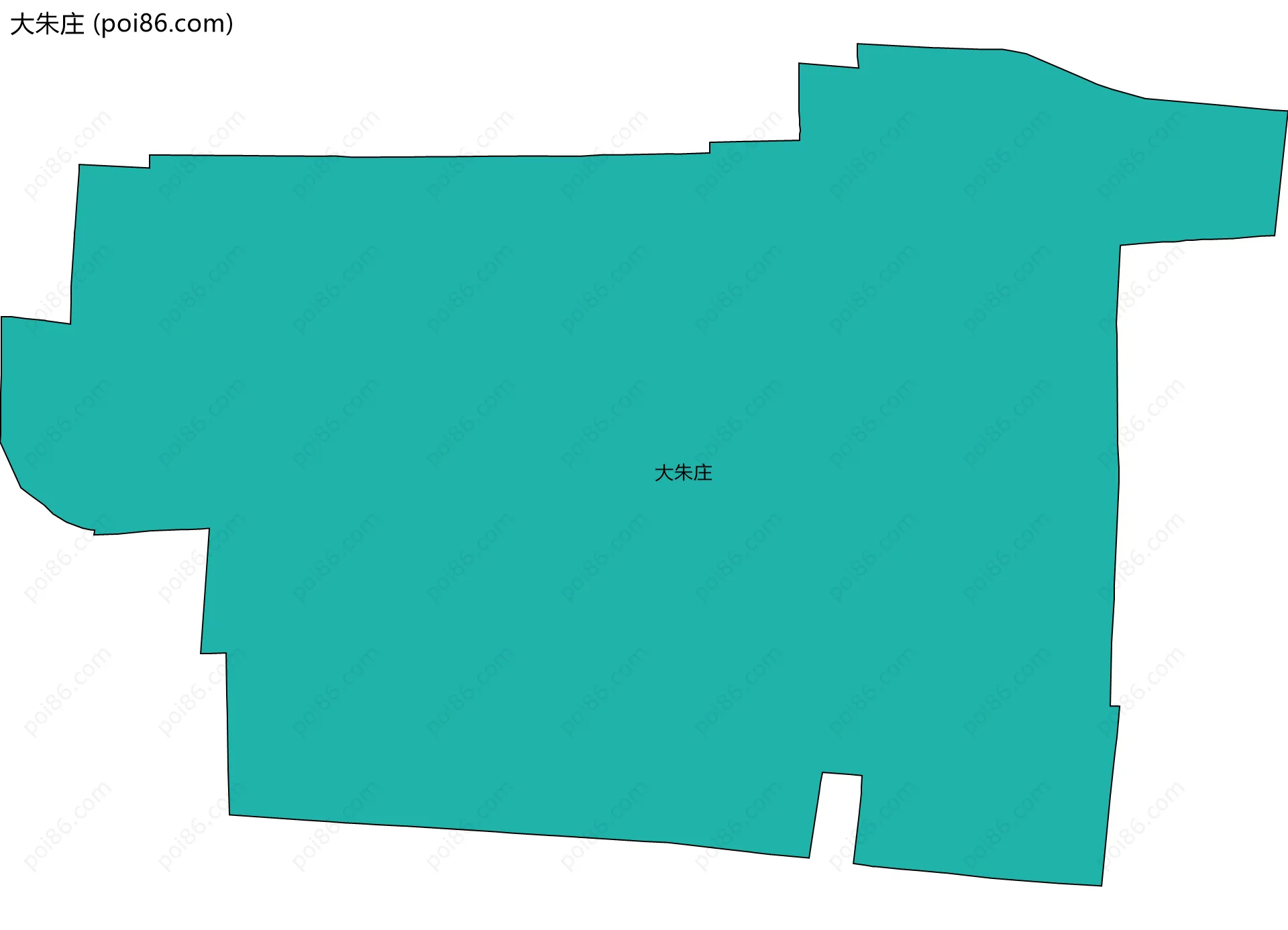大朱庄边界地图