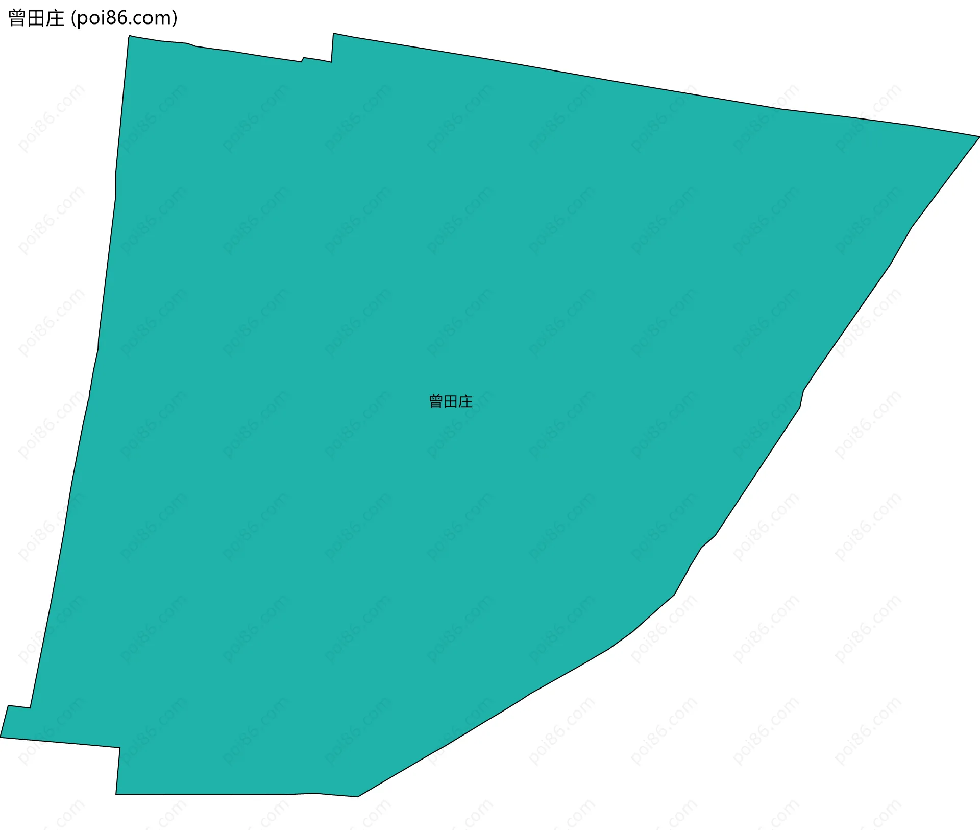 曾田庄边界地图