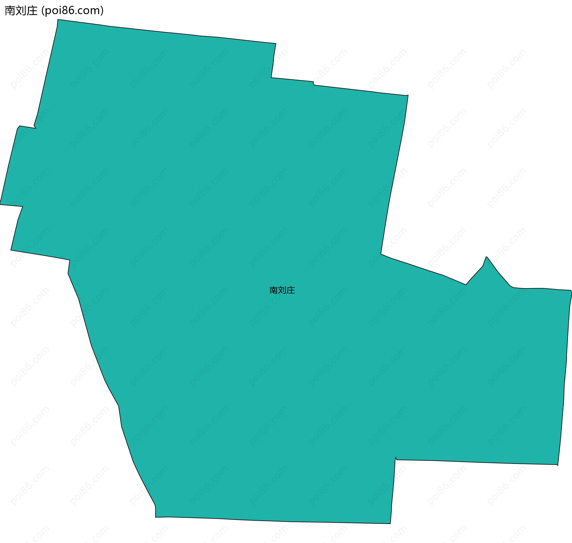 南刘庄边界地图