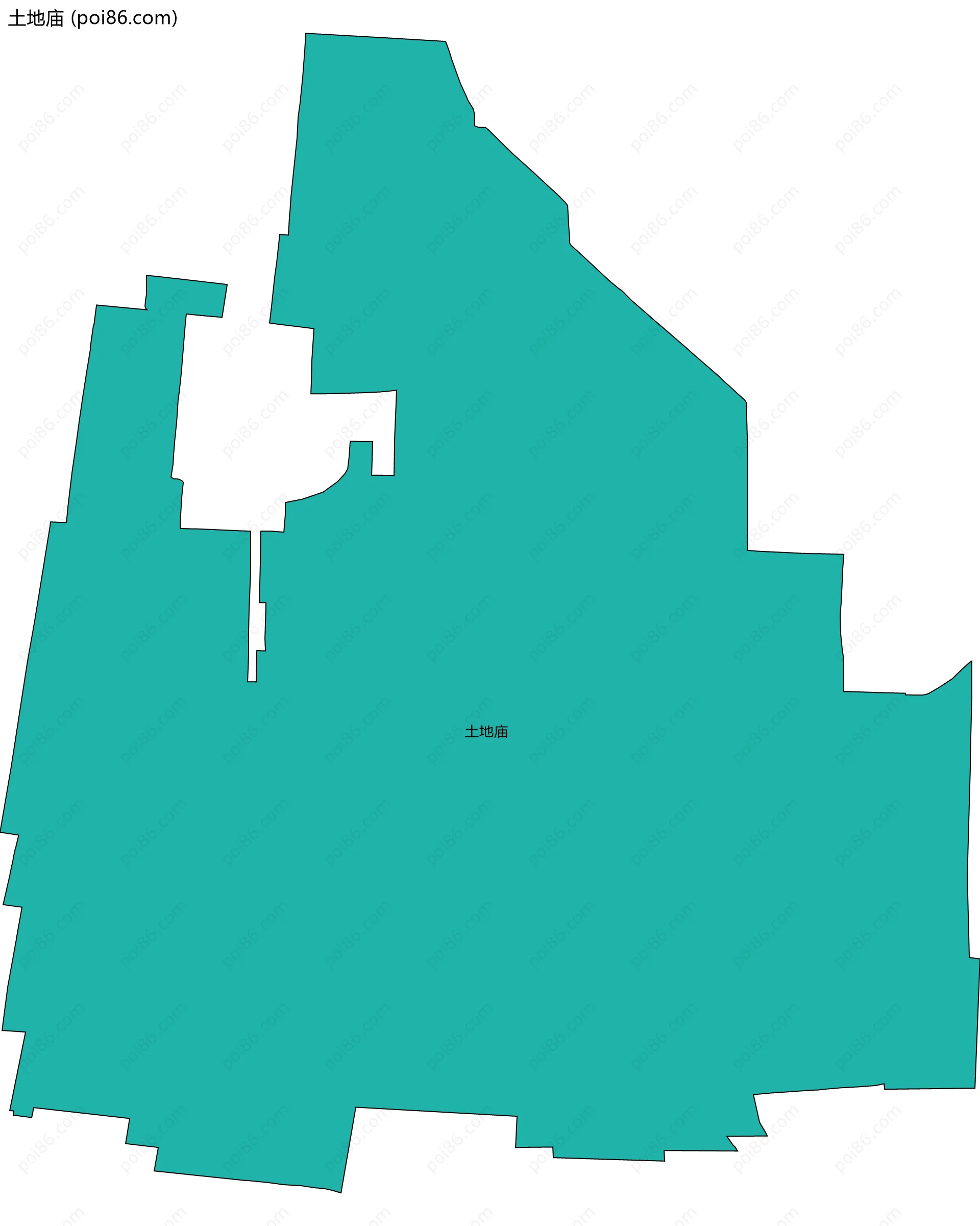 土地庙边界地图