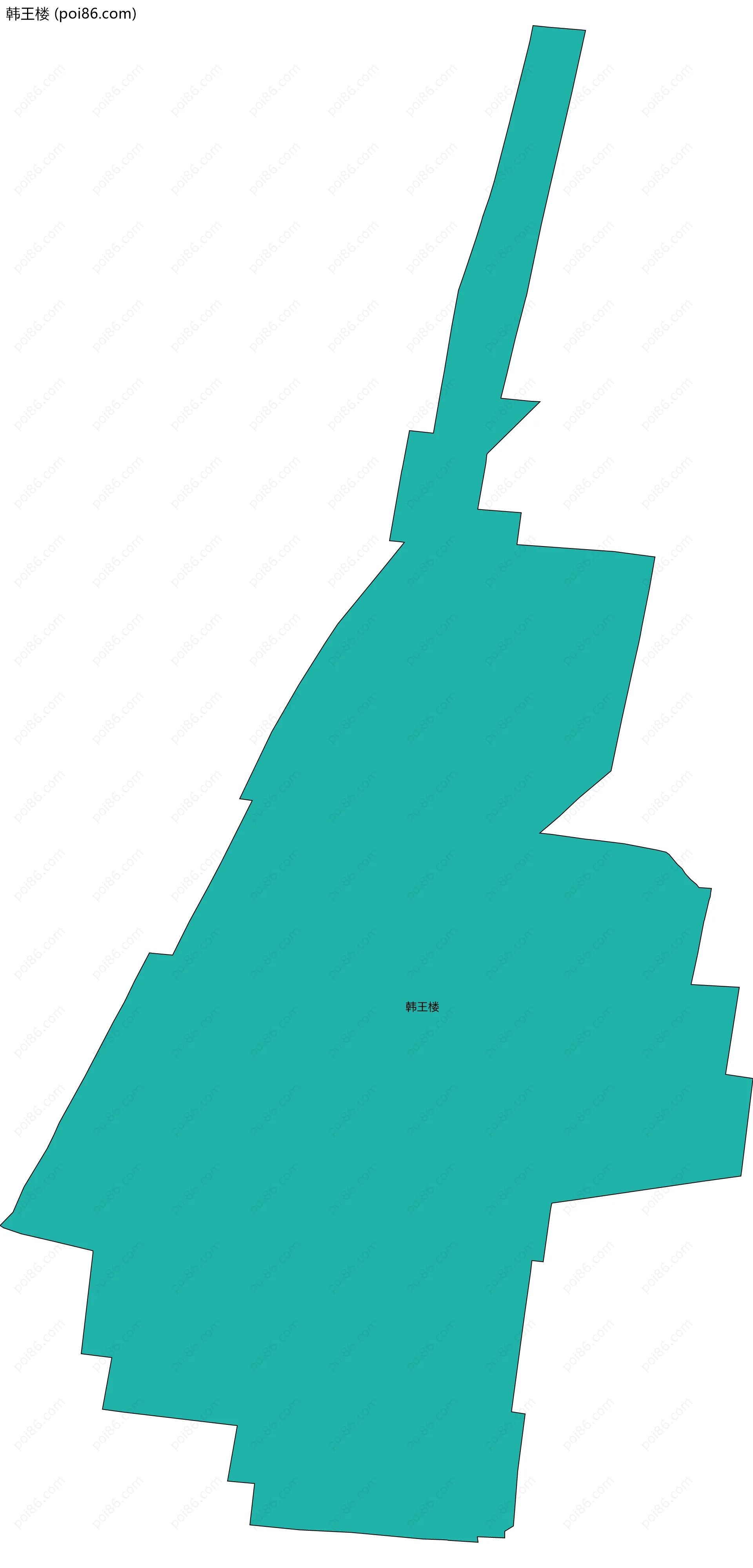 韩王楼边界地图