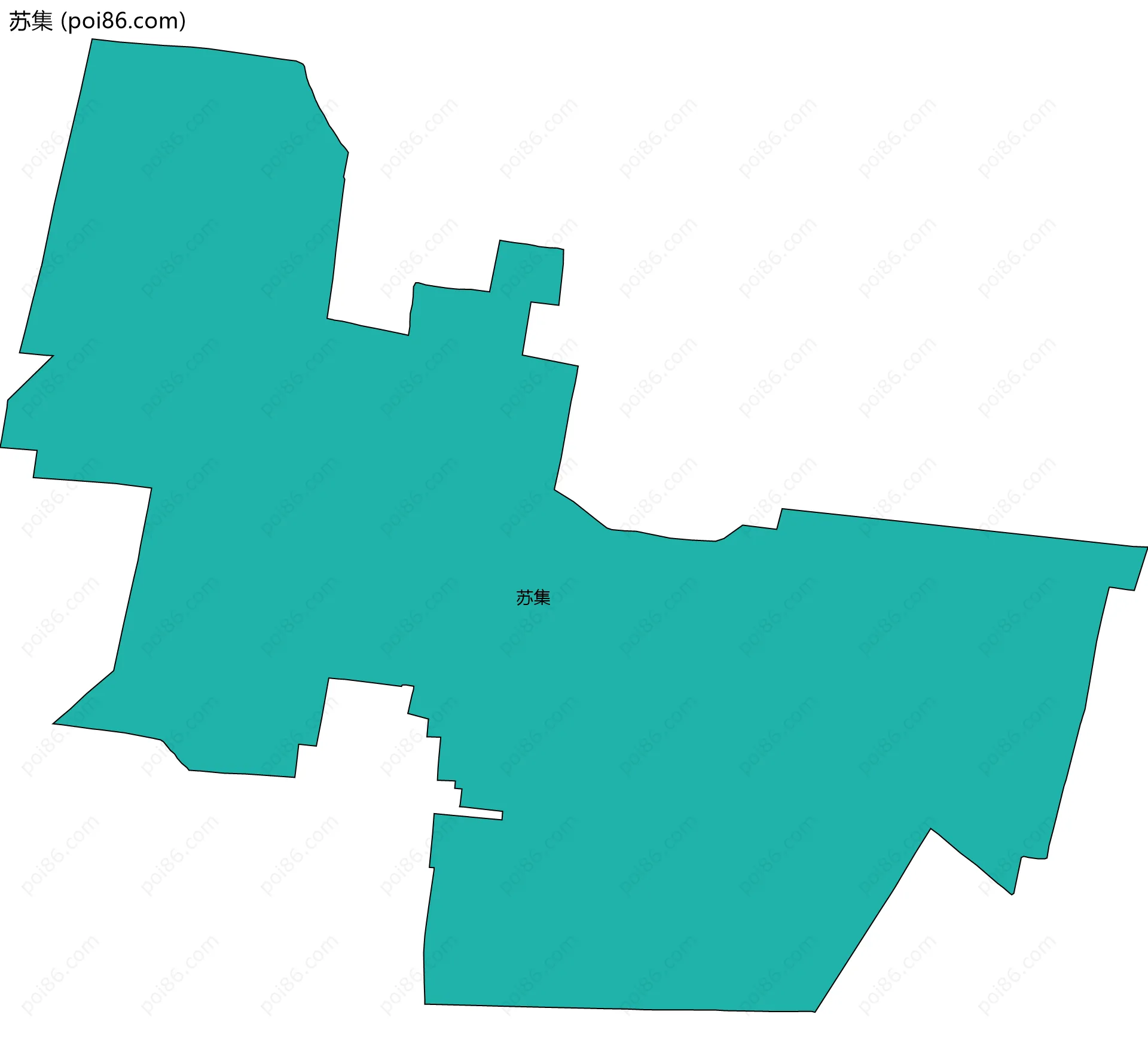 苏集边界地图