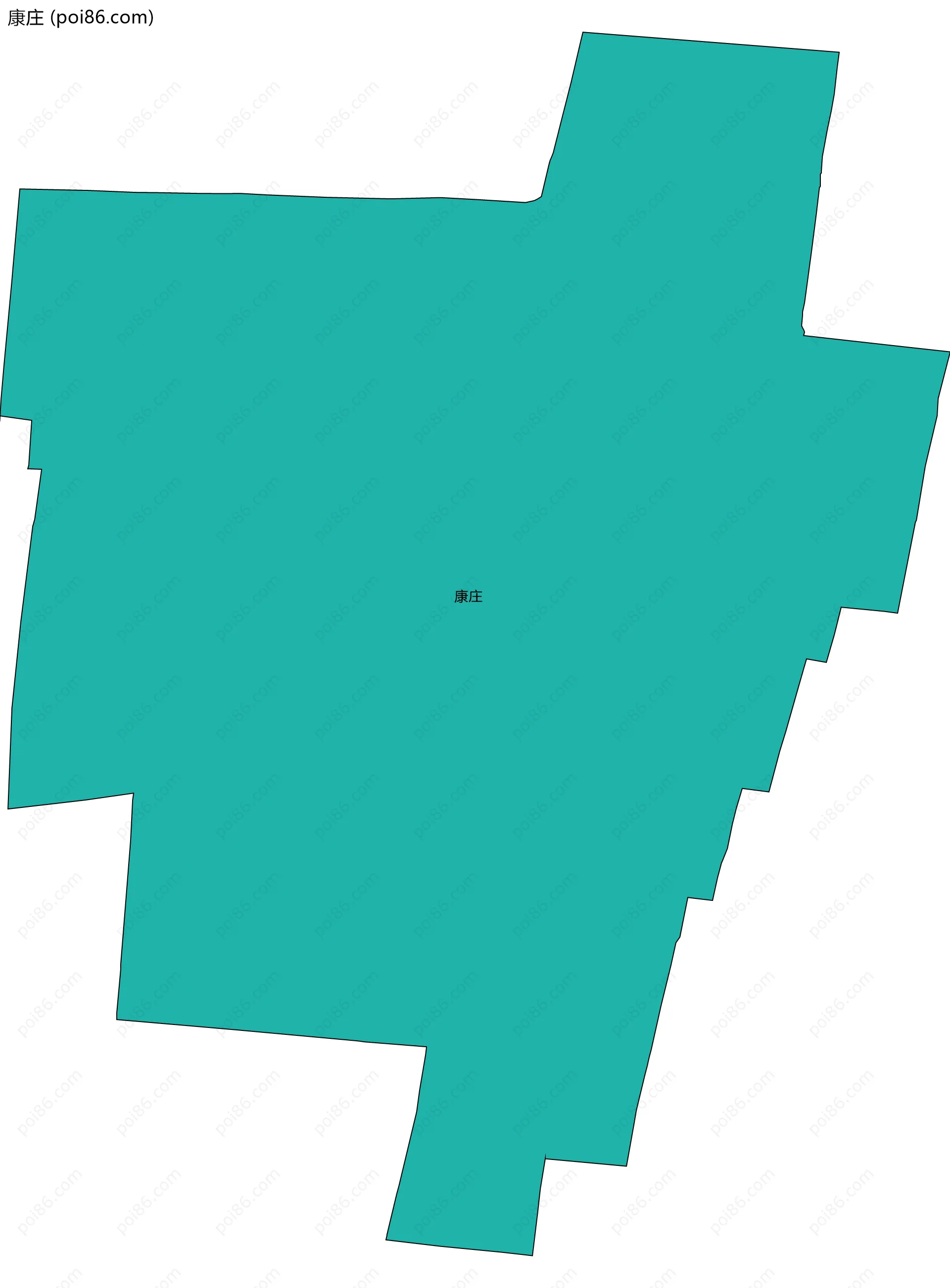 康庄边界地图