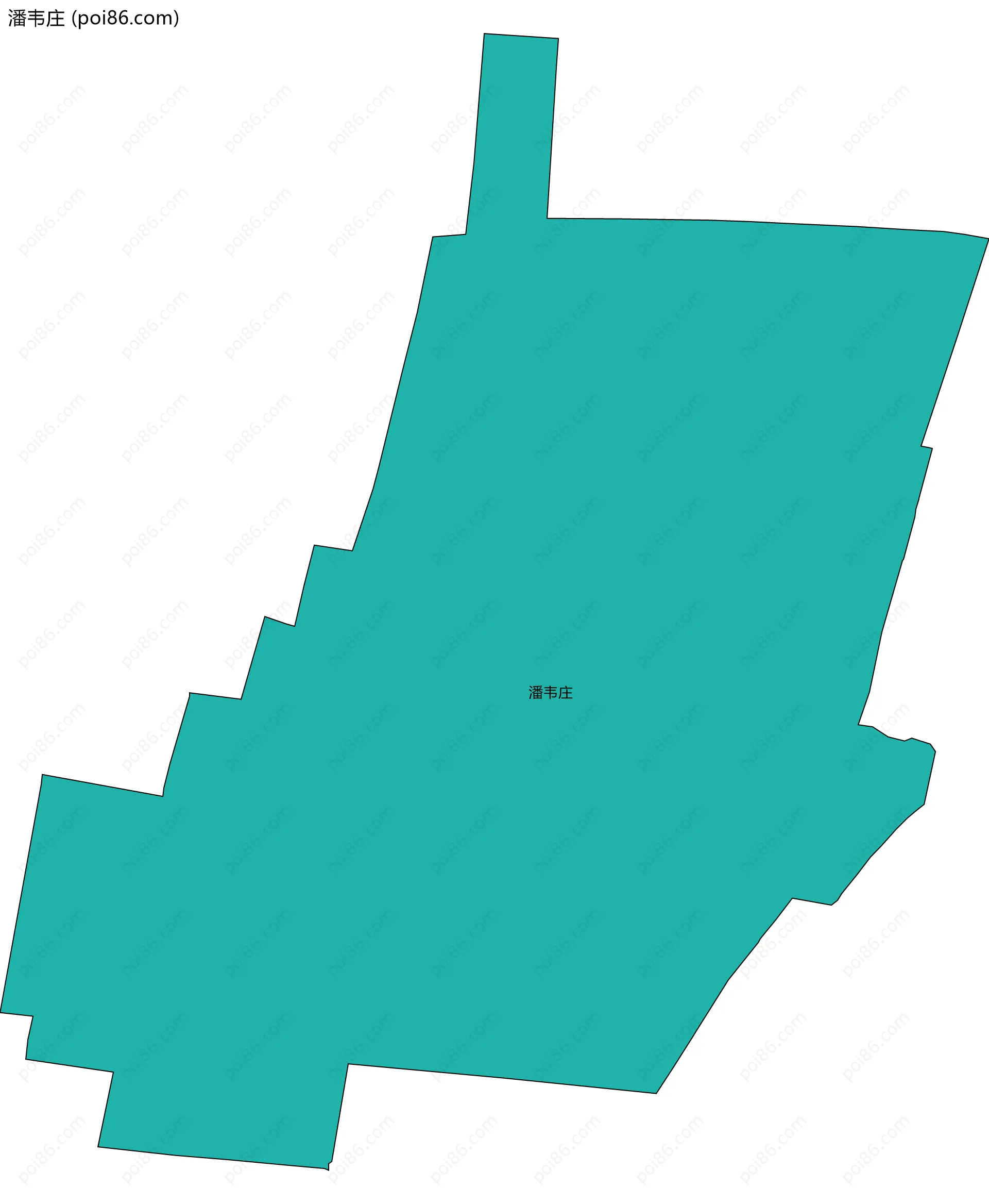 潘韦庄边界地图