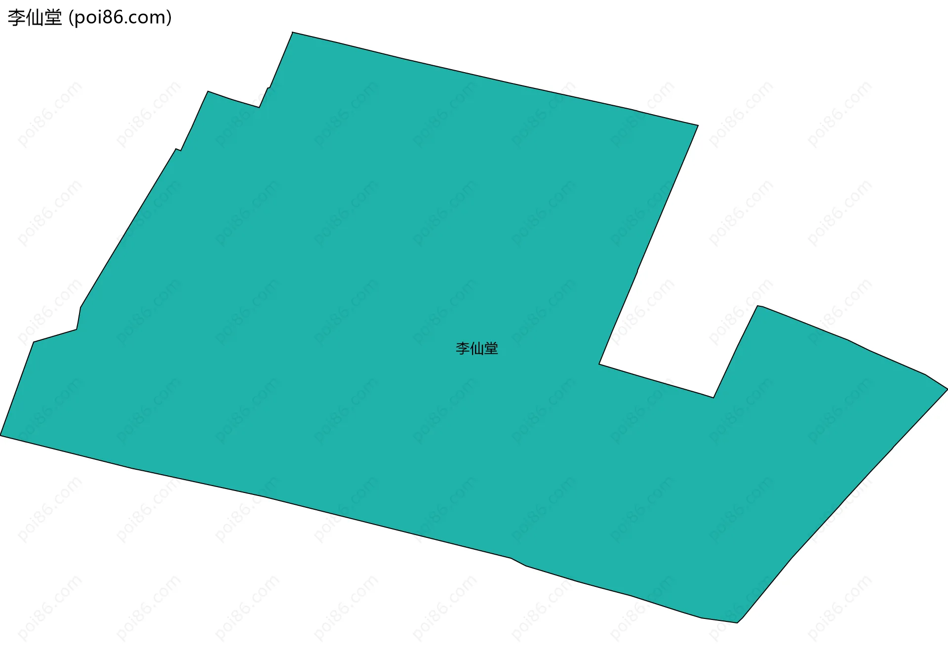 李仙堂边界地图
