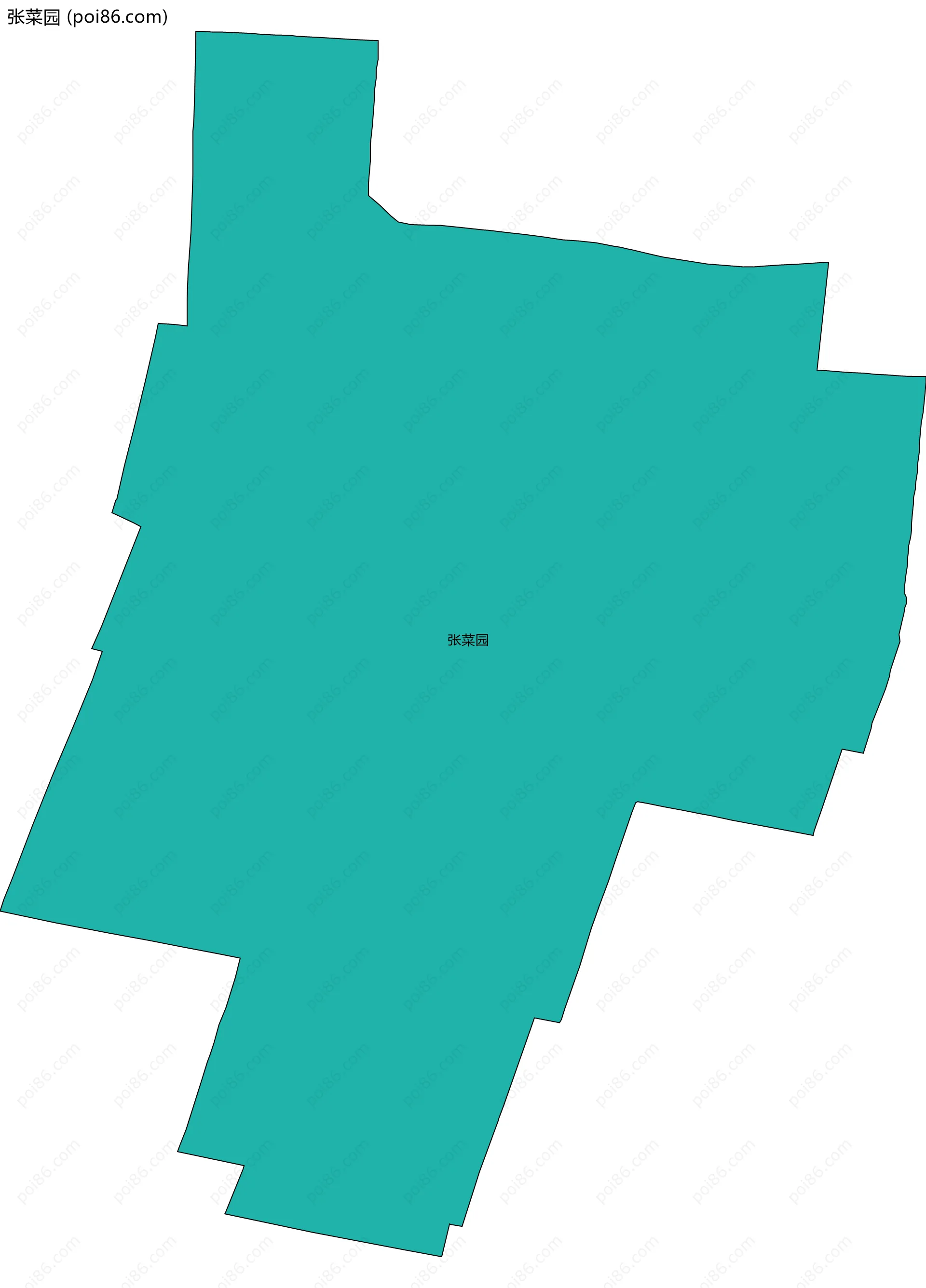 张菜园边界地图