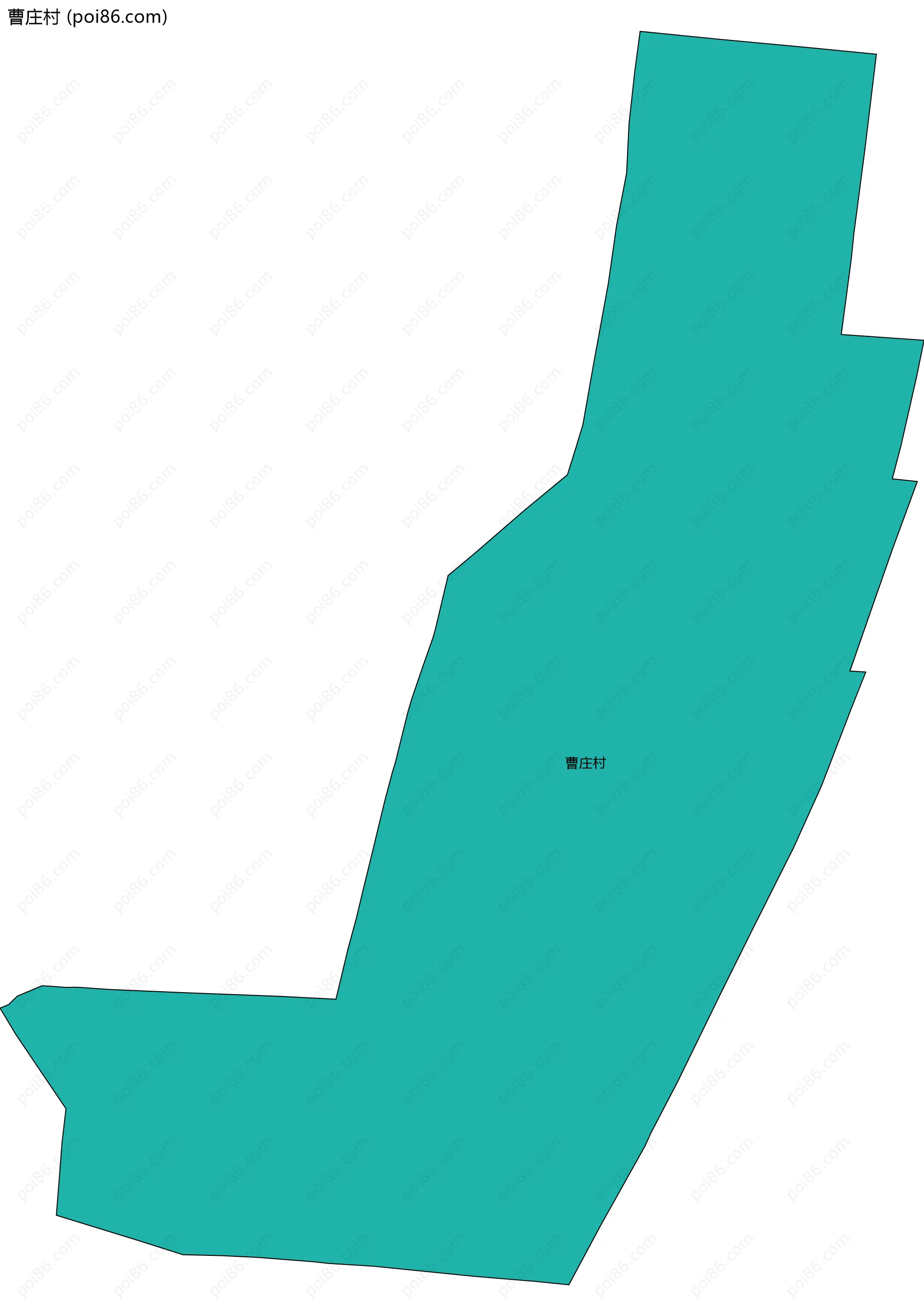曹庄村边界地图