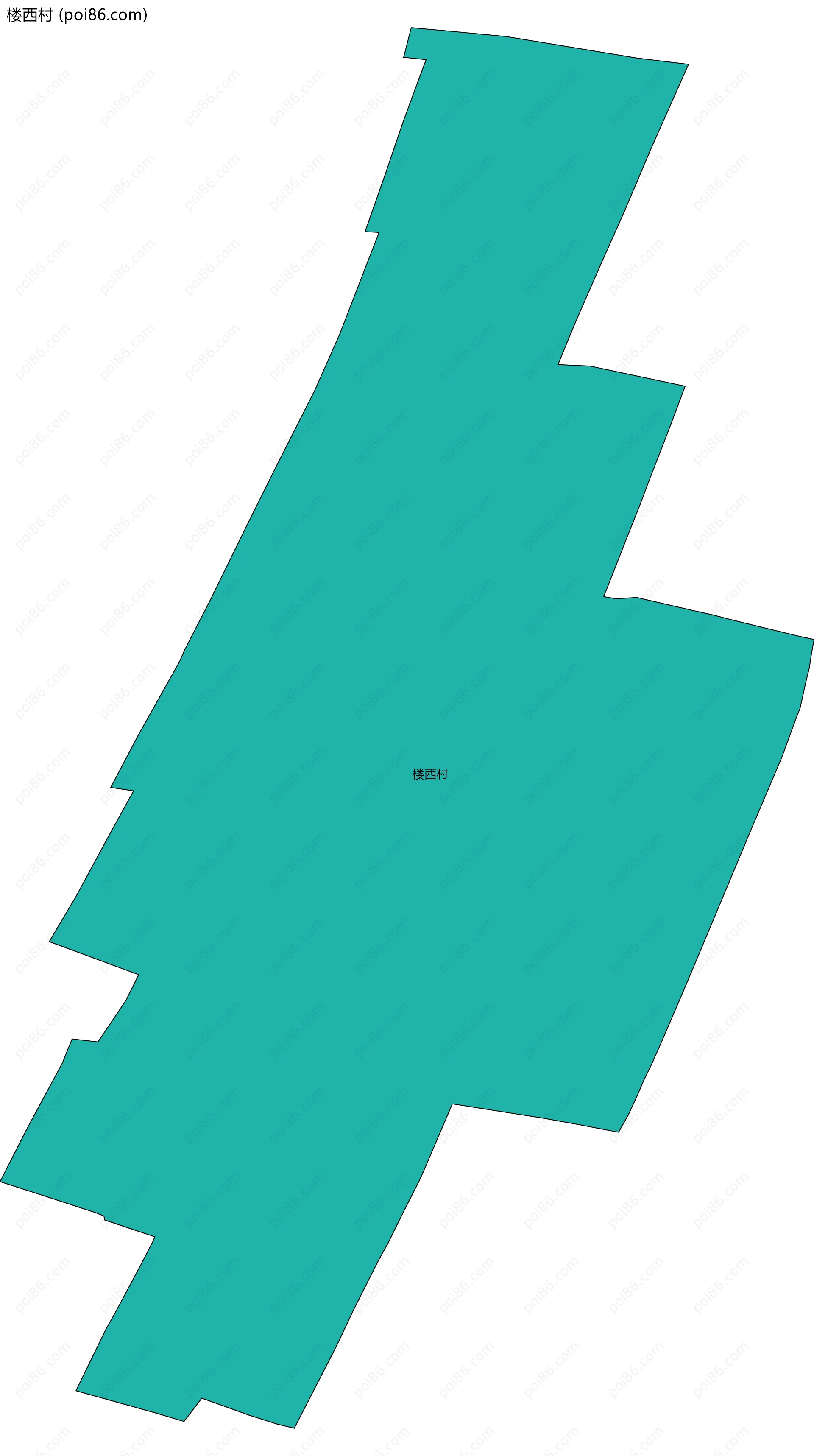 楼西村边界地图