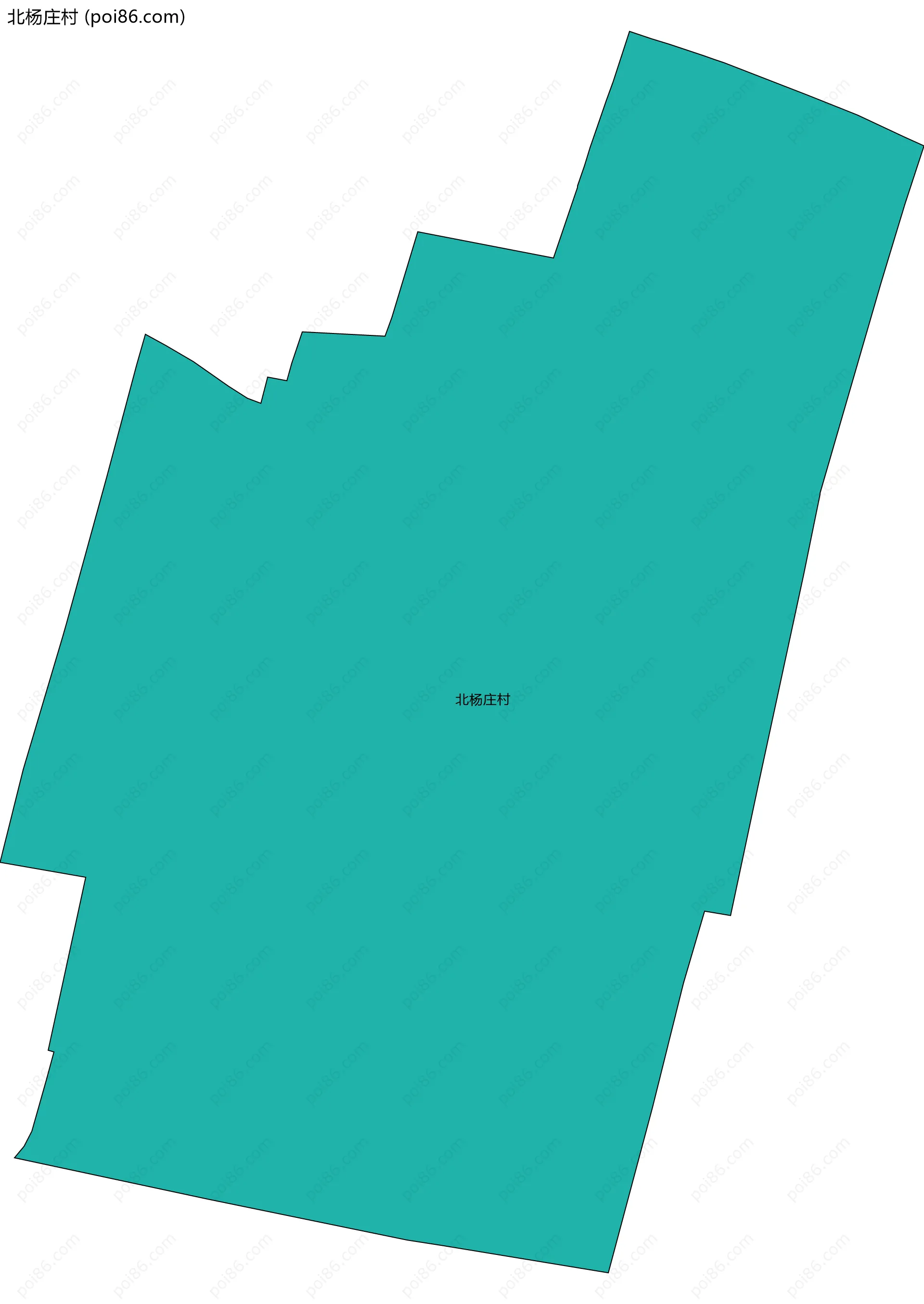 北杨庄村边界地图