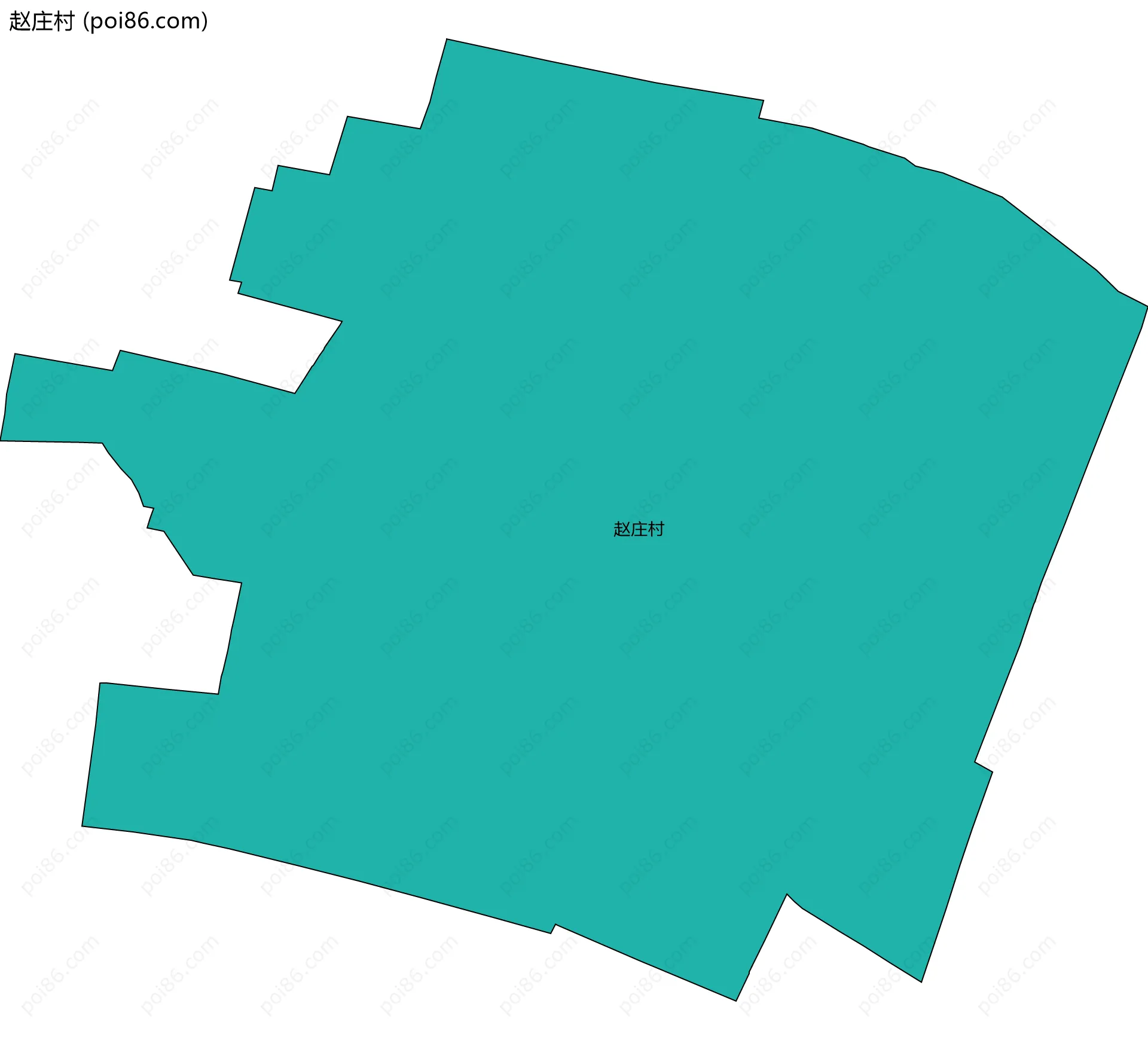 赵庄村边界地图
