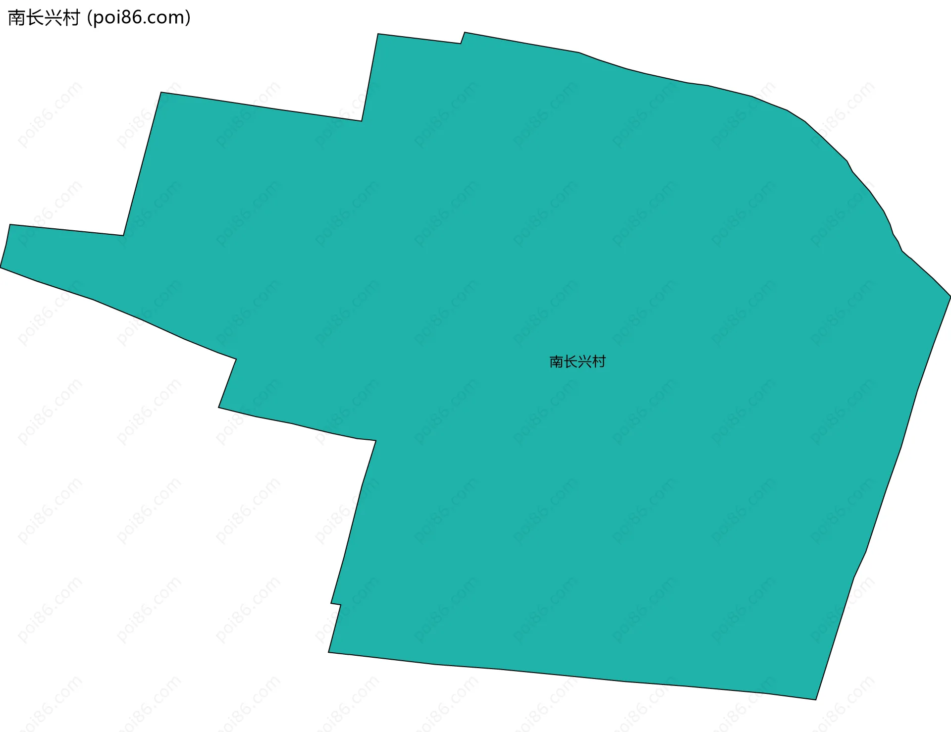 南长兴村边界地图
