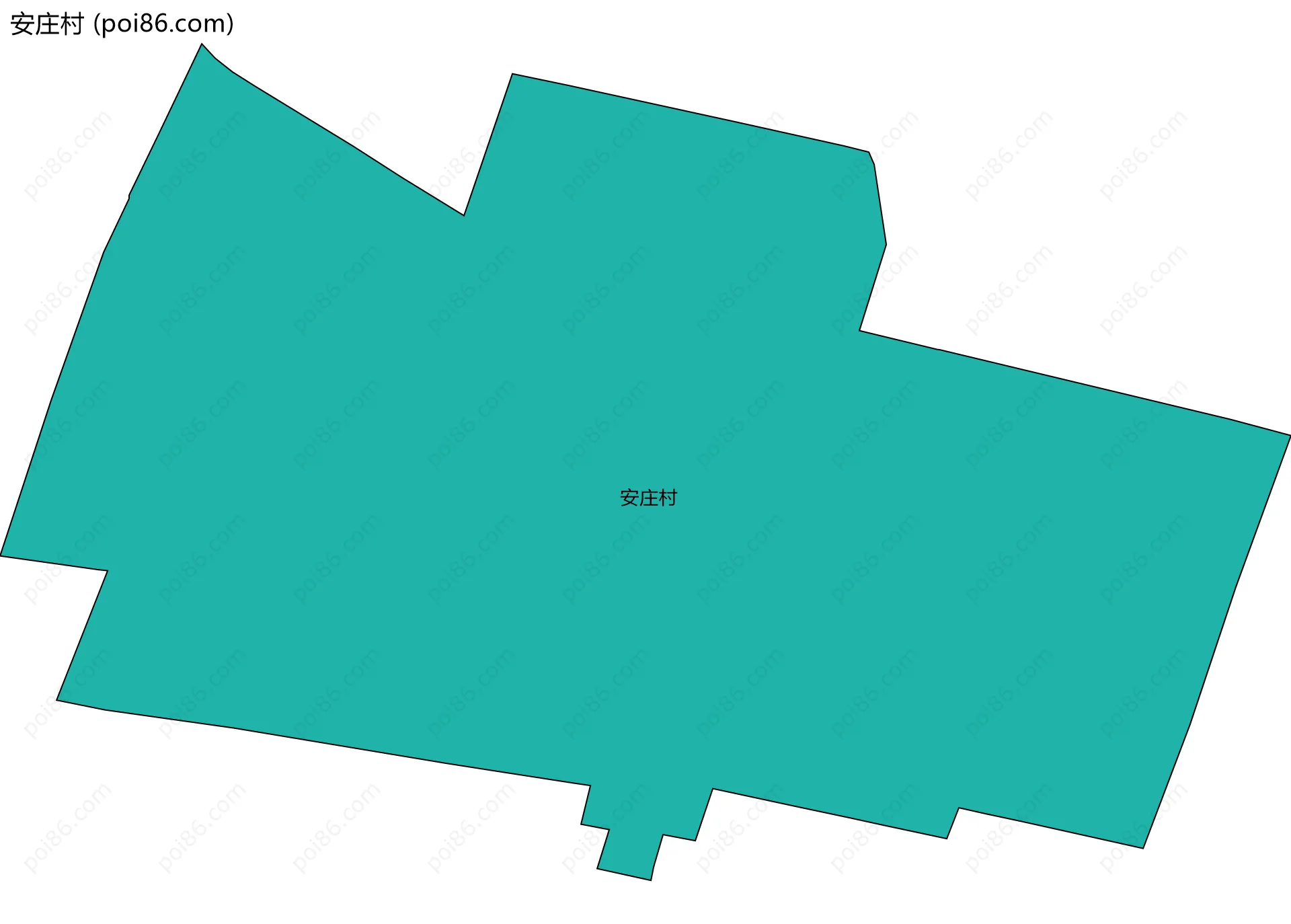 安庄村边界地图