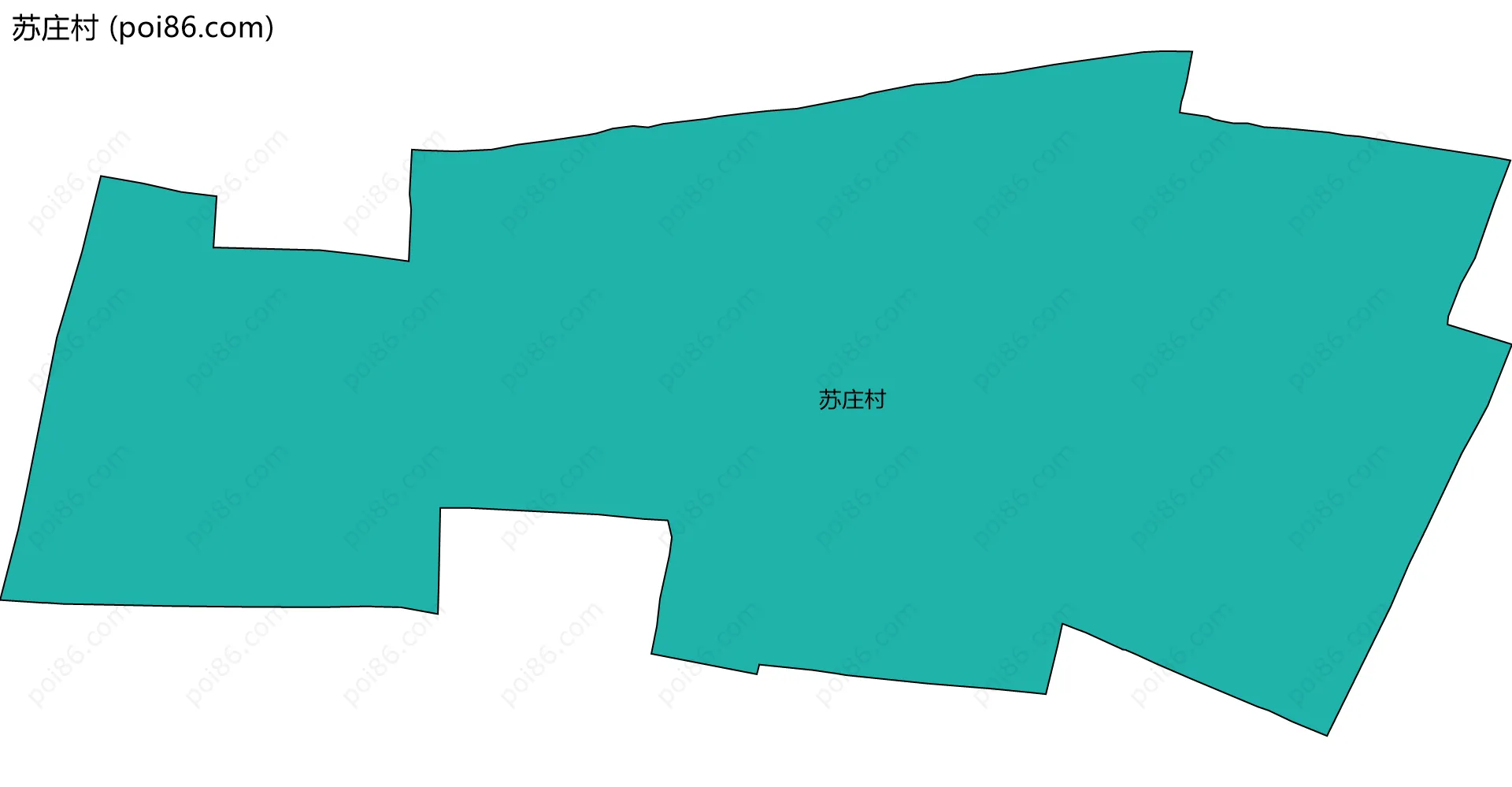 苏庄村边界地图