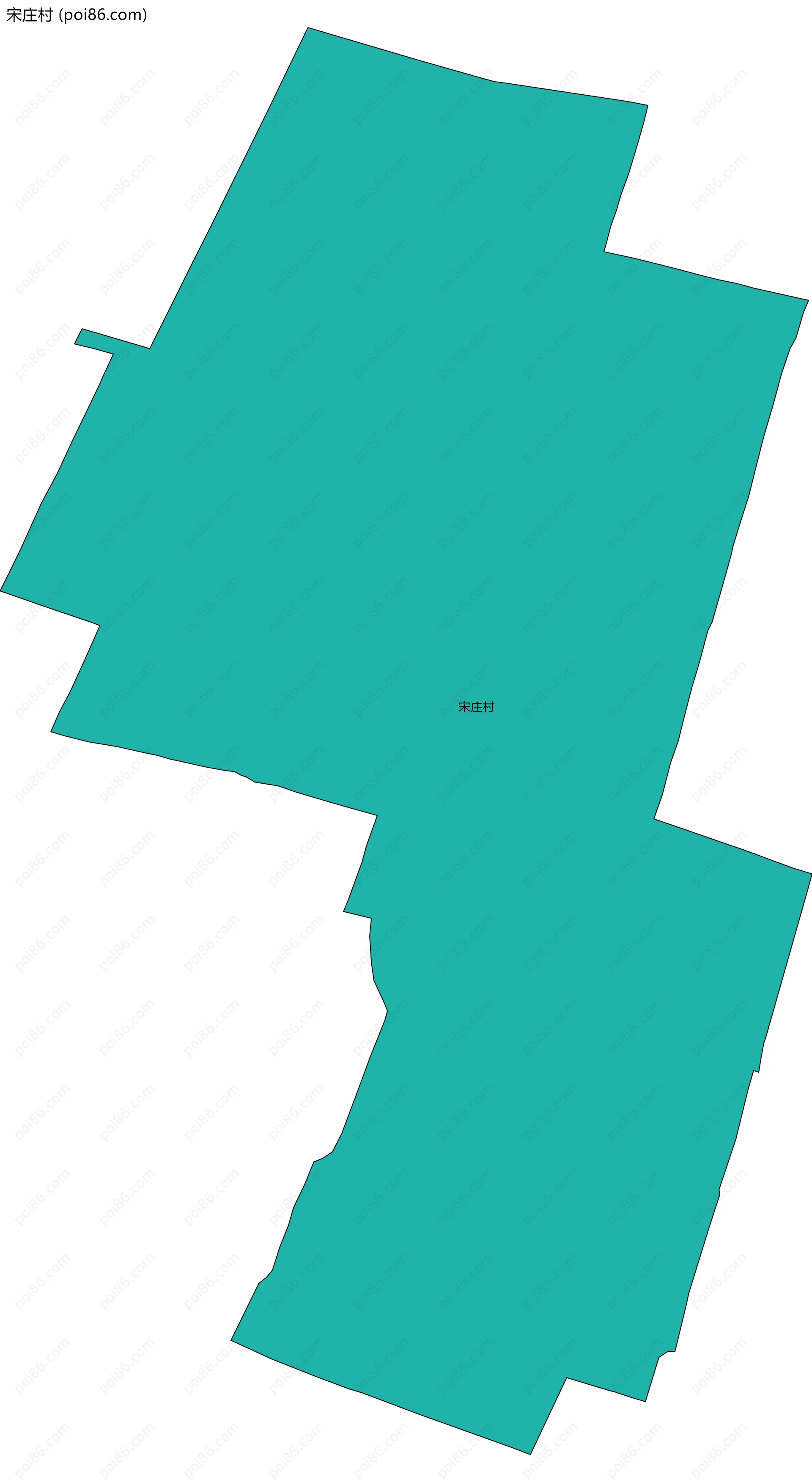 宋庄村边界地图