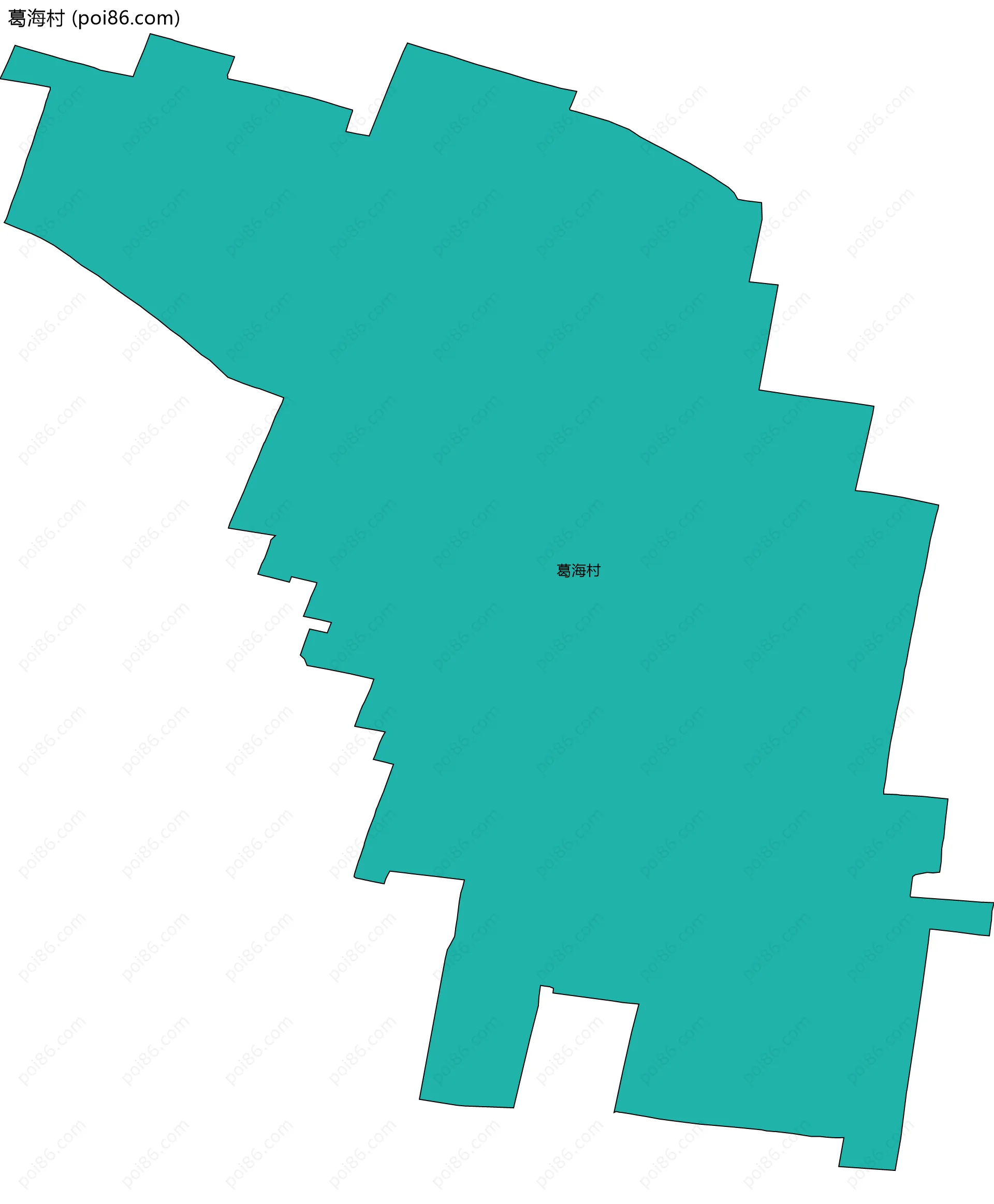 葛海村边界地图