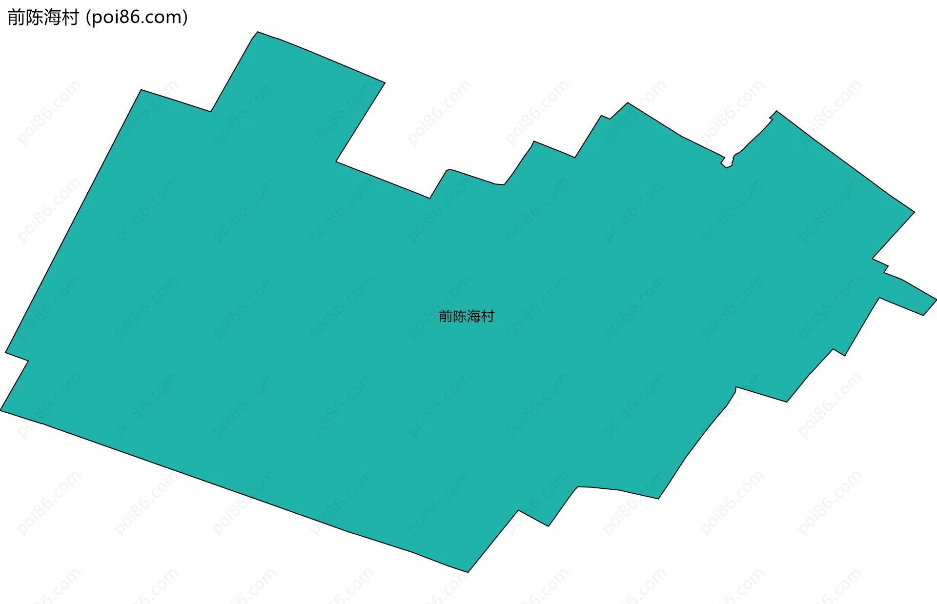 前陈海村边界地图