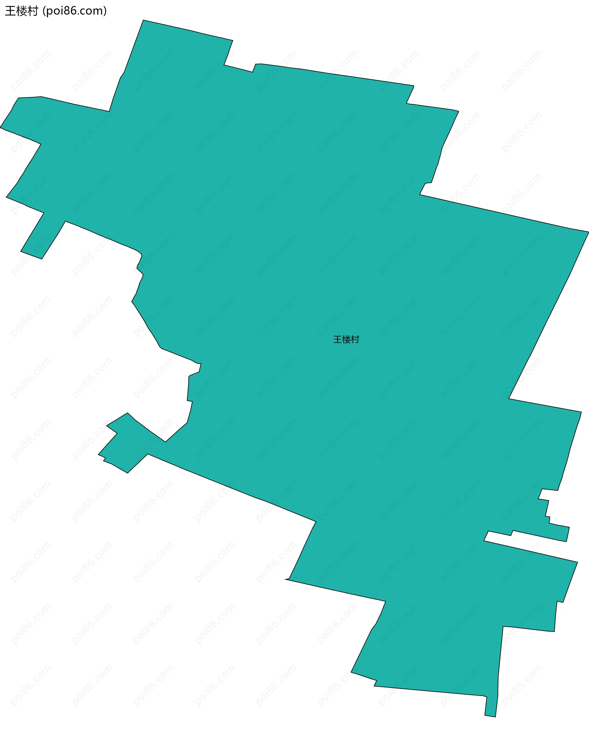 王楼村边界地图