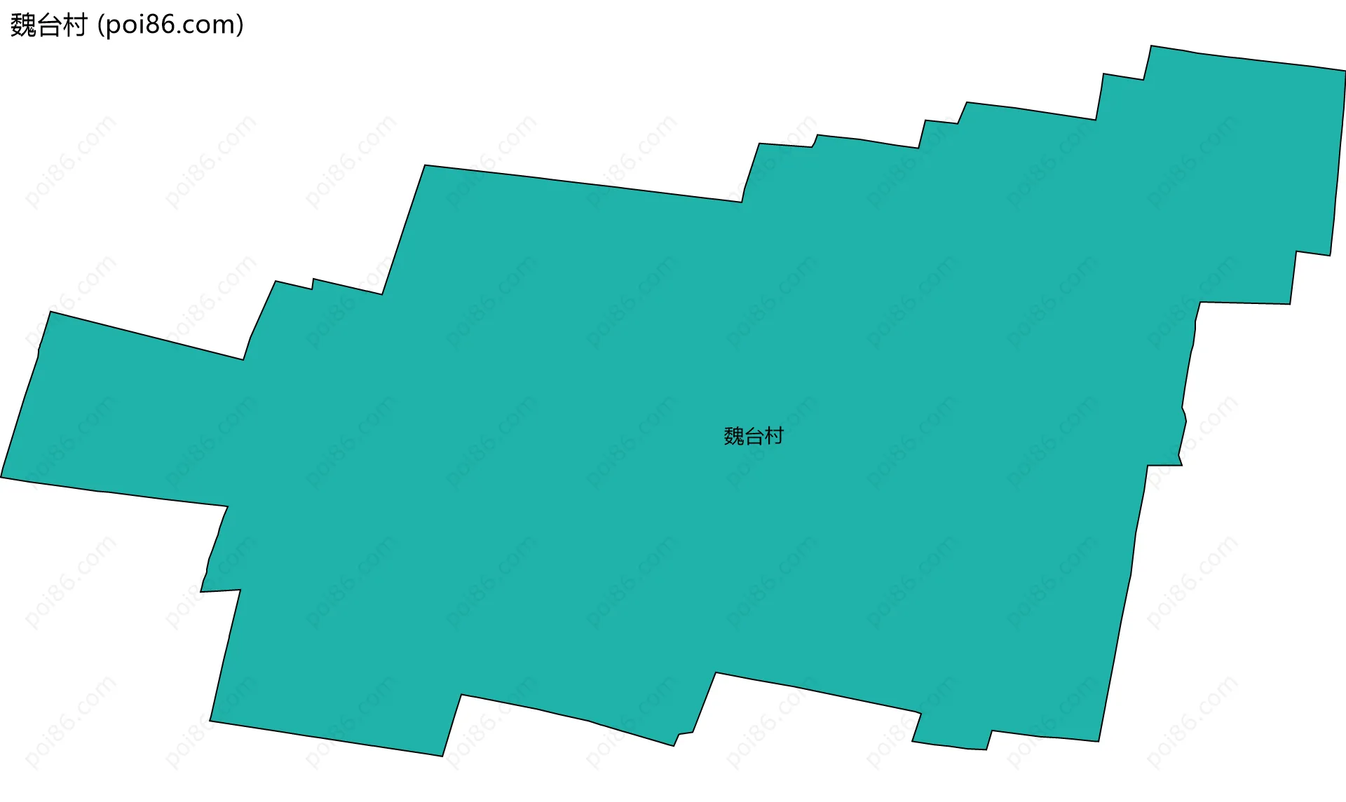 魏台村边界地图